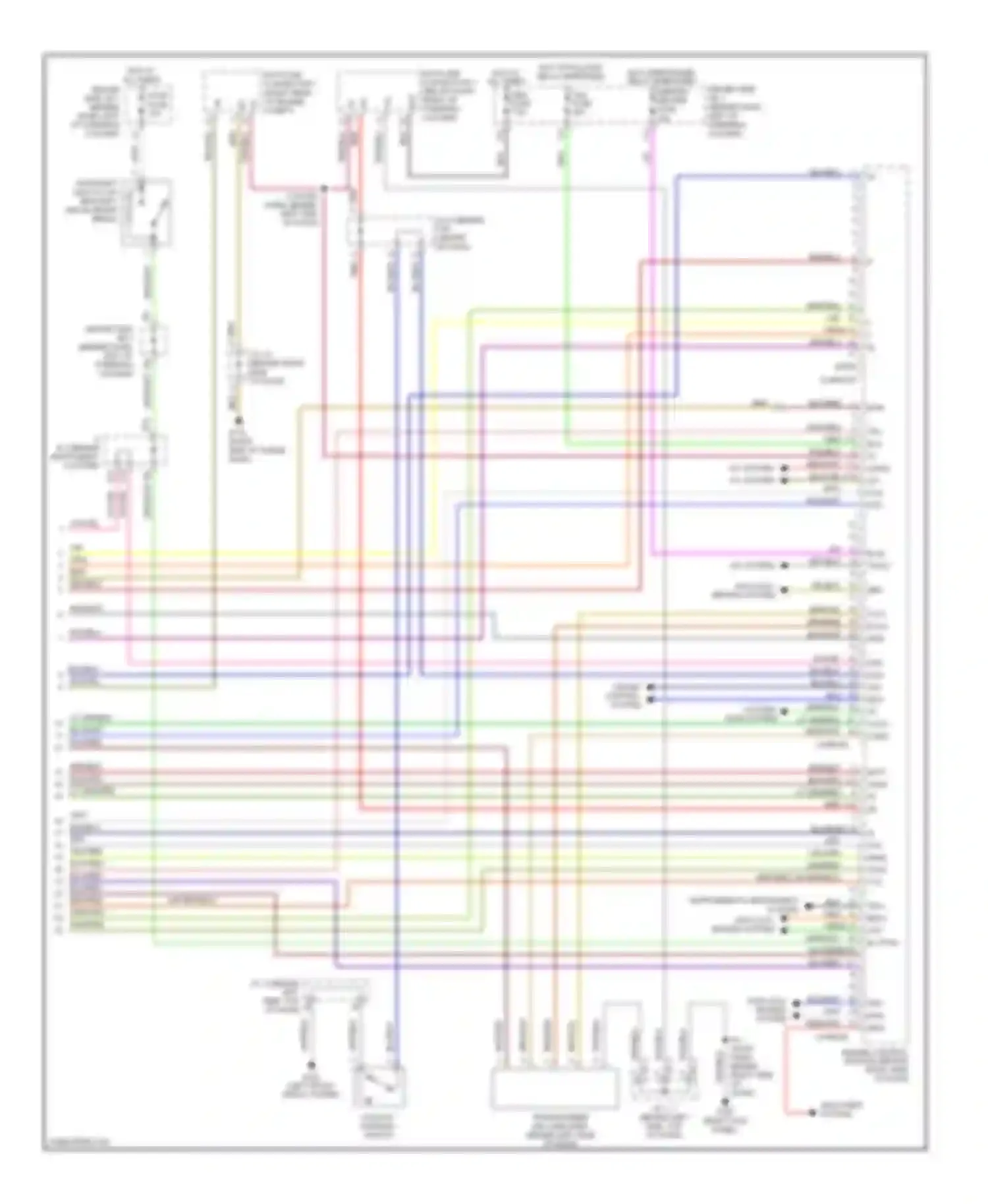 Wiring diagram a/c system a/c system for Toyota Sienna I (1997-2003) (1 of 1)