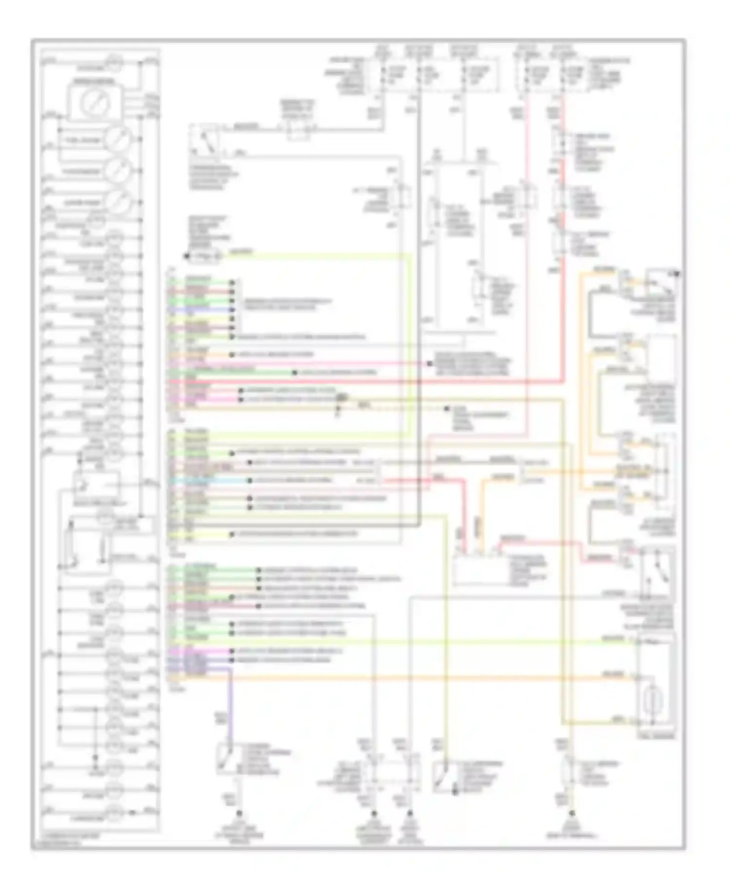 Wiring diagram bulb check relay for Toyota Sienna I (1997-2003) (1 of 1)