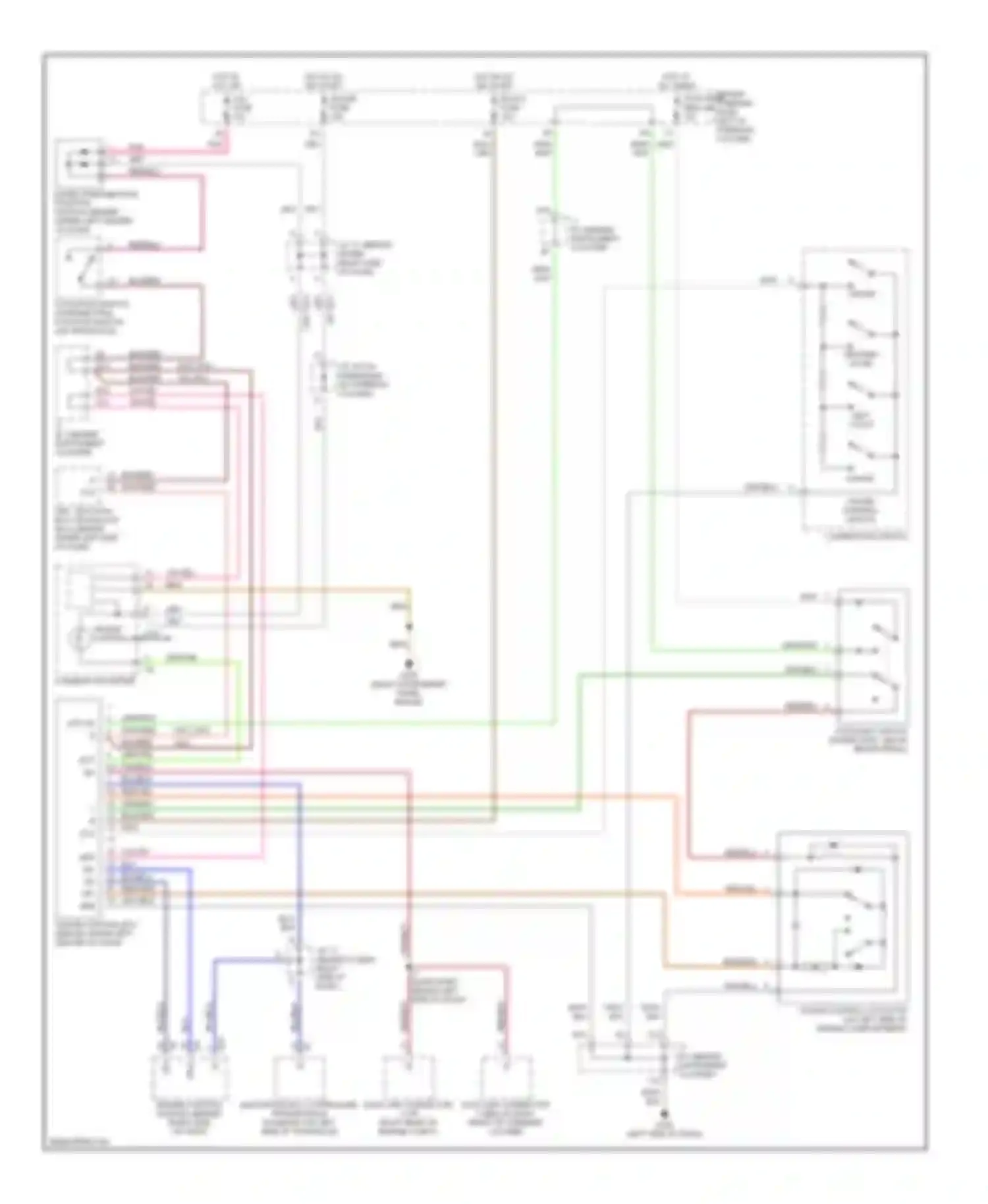 Wiring diagram cruise control indicator for Toyota Sienna I (1997-2003) (1 of 1)