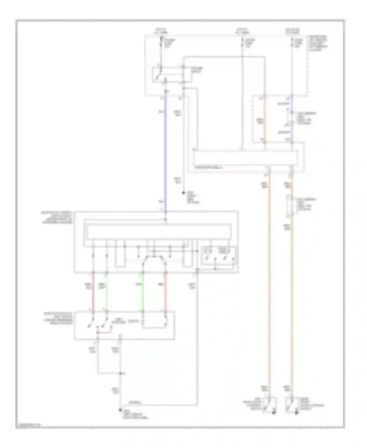 Wiring diagram left front door courtesy switch for Toyota Sienna I (1997-2003) (7 of 10)
