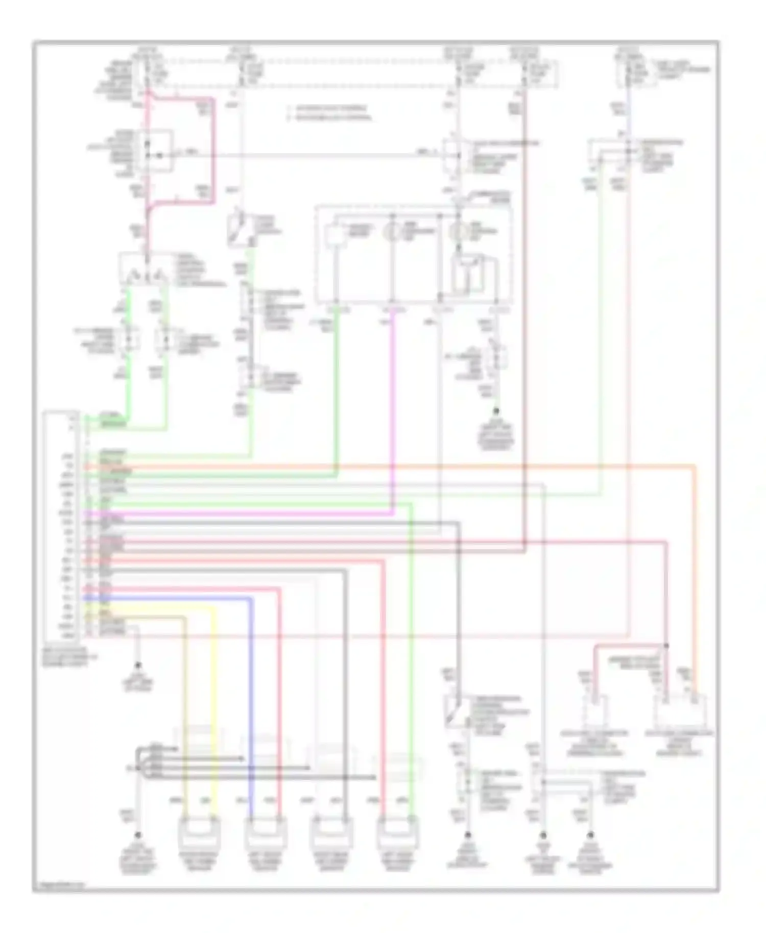 Wiring diagram left rear abs speed sensor for Toyota Sienna I (1997-2003) (1 of 1)