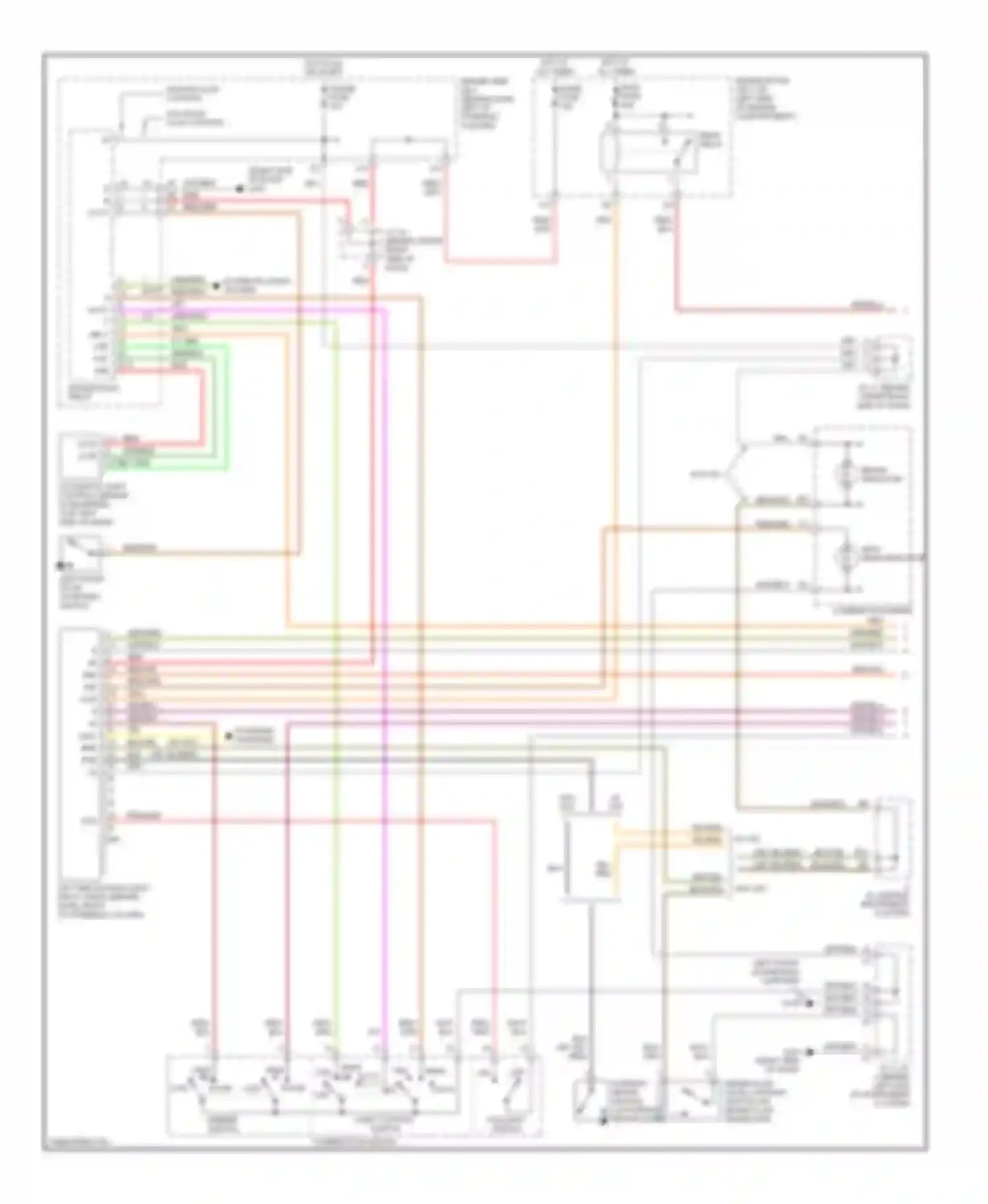 Wiring diagram light control switch for Toyota Sienna I (1997-2003) (1 of 1)