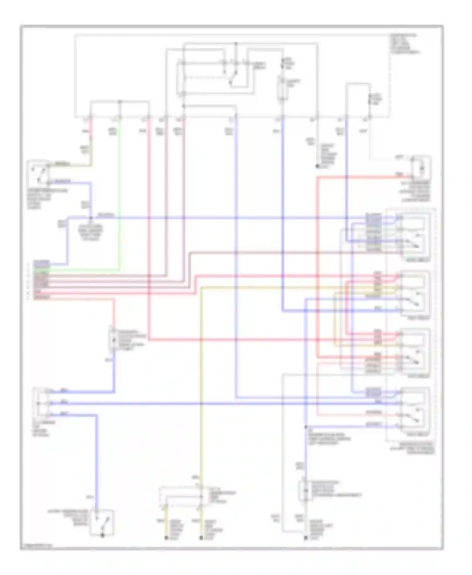 Wiring diagram main 1 relay for Toyota Sienna I (1997-2003) (2 of 6)