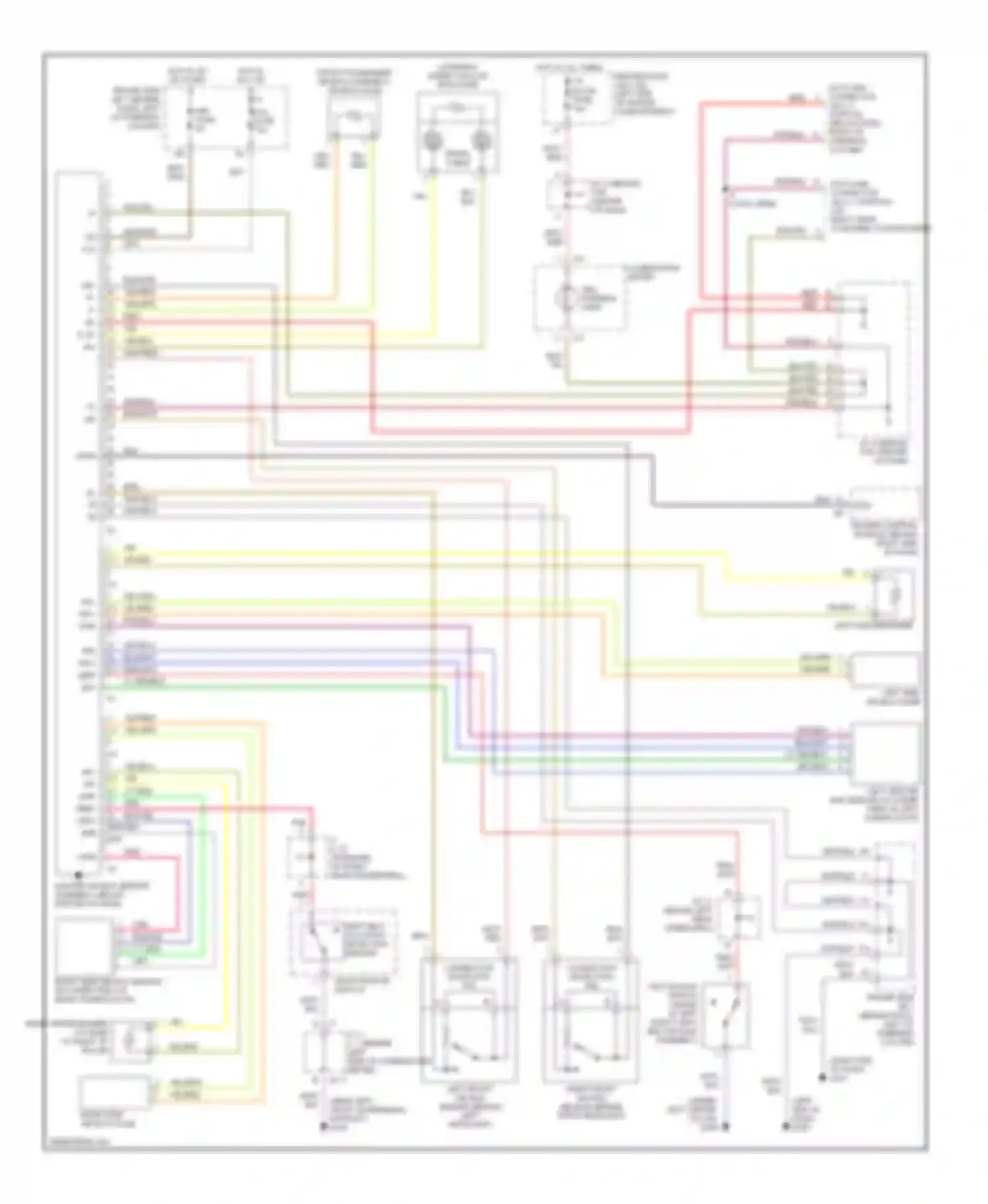 Wiring diagram right end of dash) for Toyota Sienna I (1997-2003) (1 of 1)