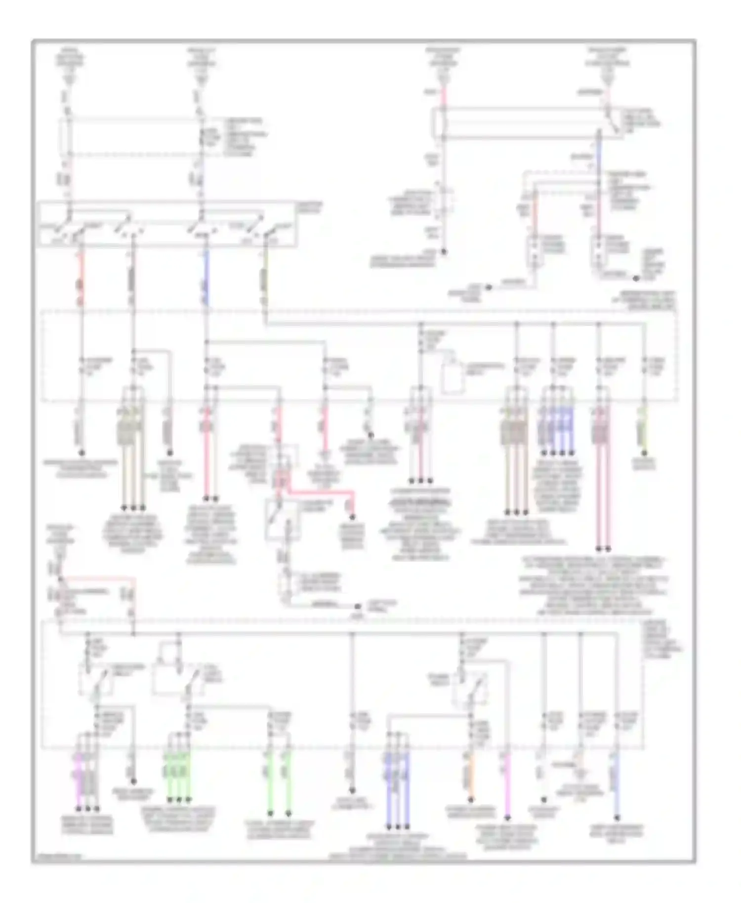 Wiring diagram theft deterrent ecu, integration relay for Toyota Sienna I (1997-2003) (1 of 1)