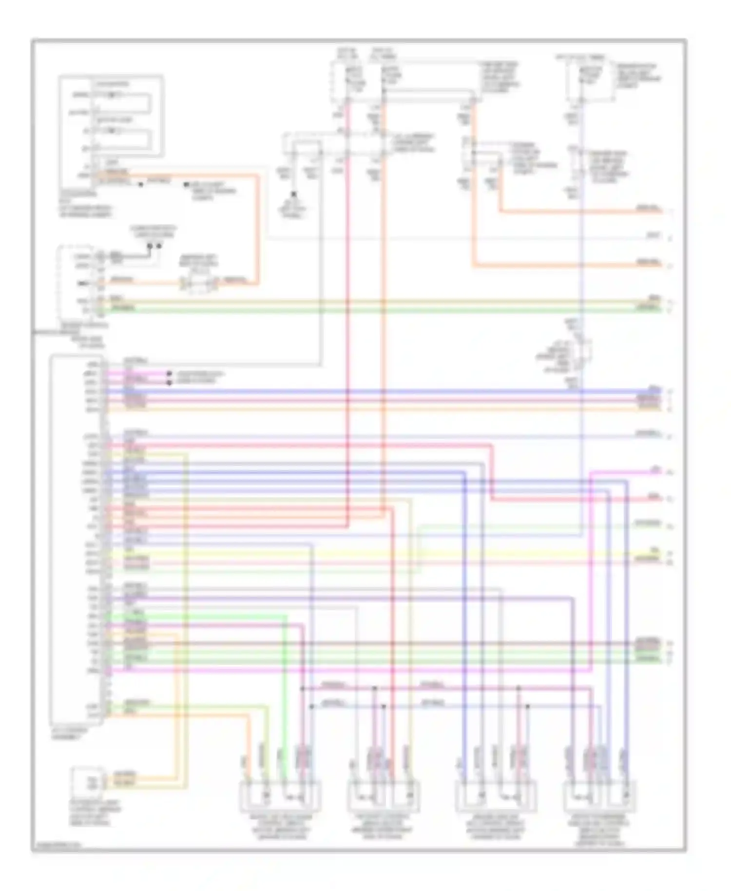 Sienna Toyota II facelift (2005-2010): Automatic a/c circuit, front (1 of 2)