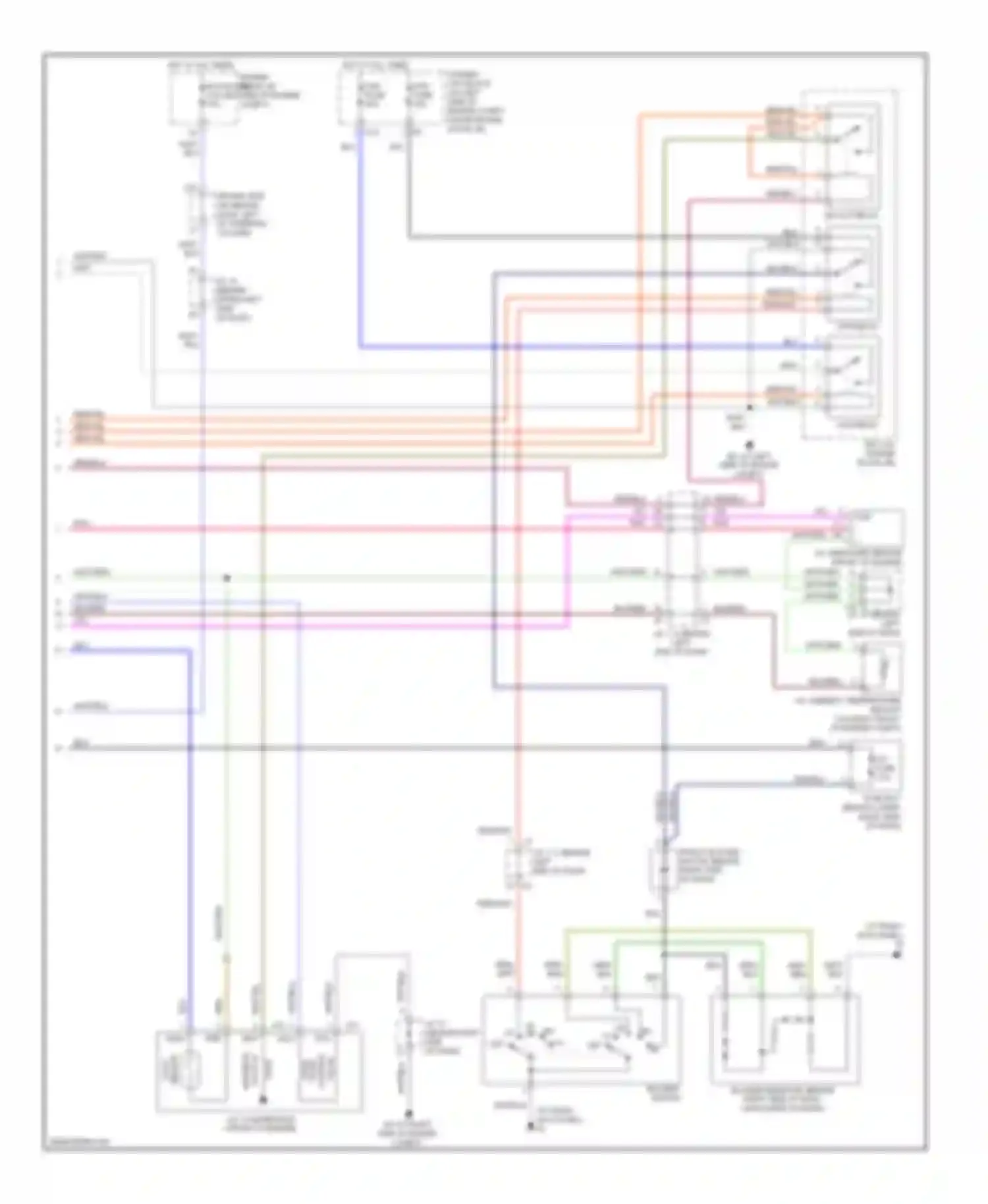 Sienna Toyota II facelift (2005-2010): Manual a/c circuit, front (2 of 2)