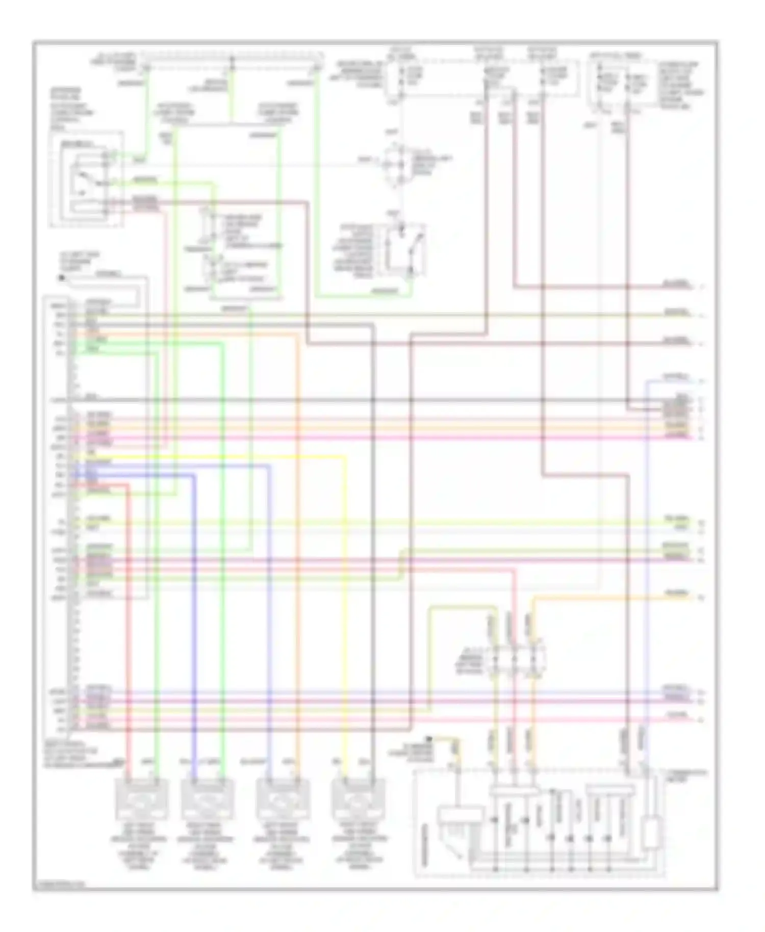 Sienna Toyota II facelift (2005-2010): Anti-lock brakes circuit, with vsc (1 of 2)