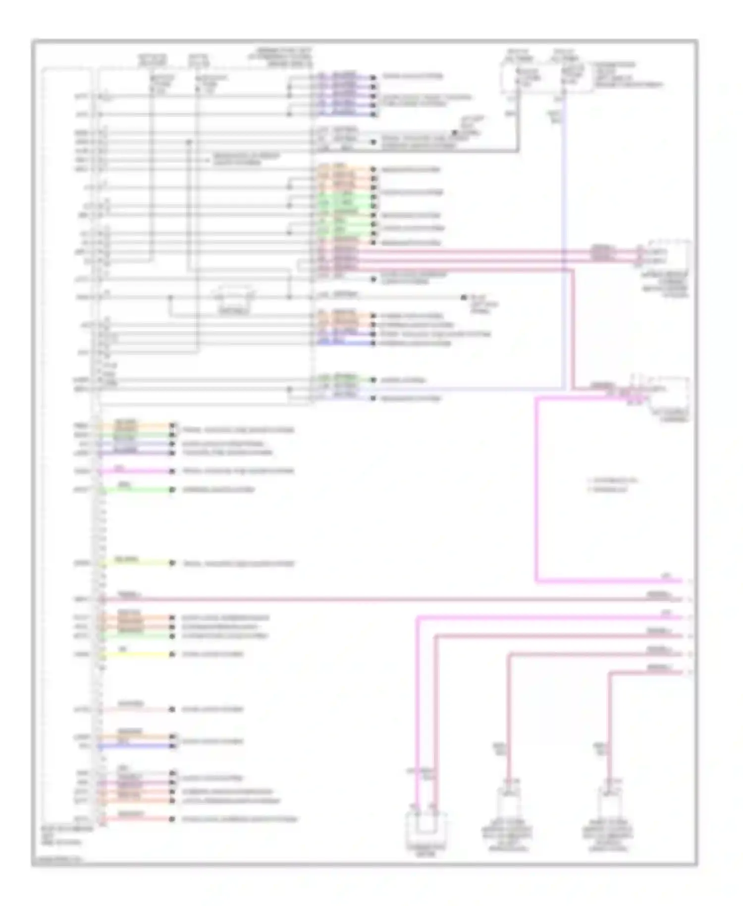 Sienna Toyota II facelift (2005-2010): Body control modules circuit (1 of 2)