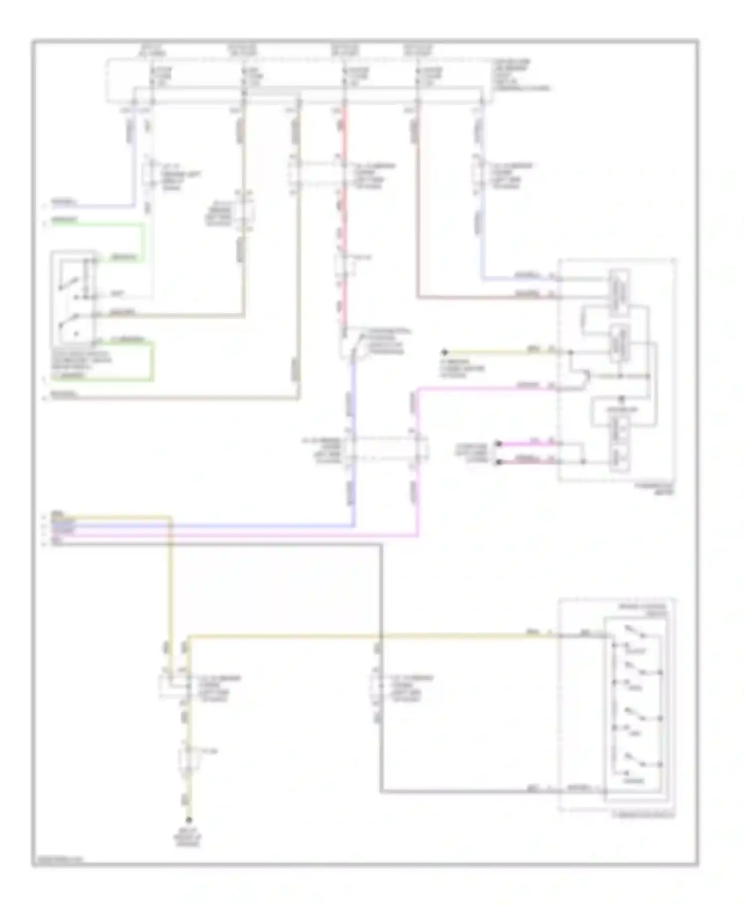 Sienna Toyota II facelift (2005-2010): Cruise control circuit (2 of 2)