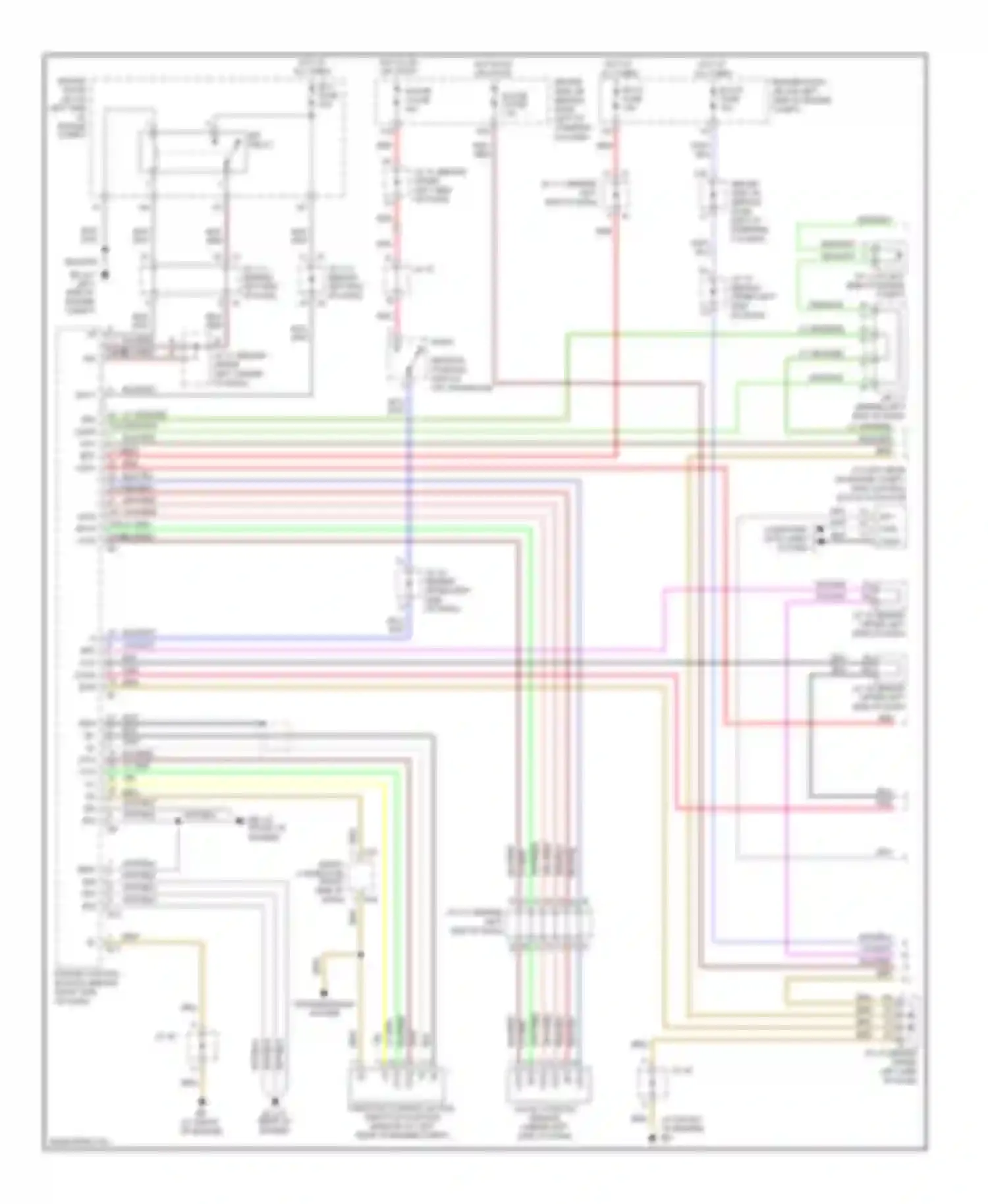 Sienna Toyota II facelift (2005-2010): Dynamic laser cruise control circuit (1 of 2)