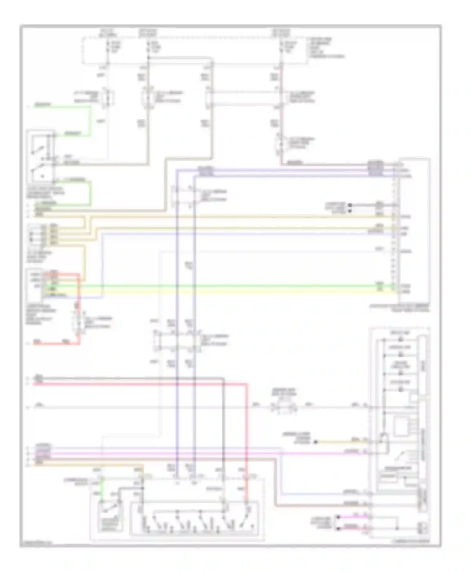 Sienna Toyota II facelift (2005-2010): Dynamic laser cruise control circuit (2 of 2)