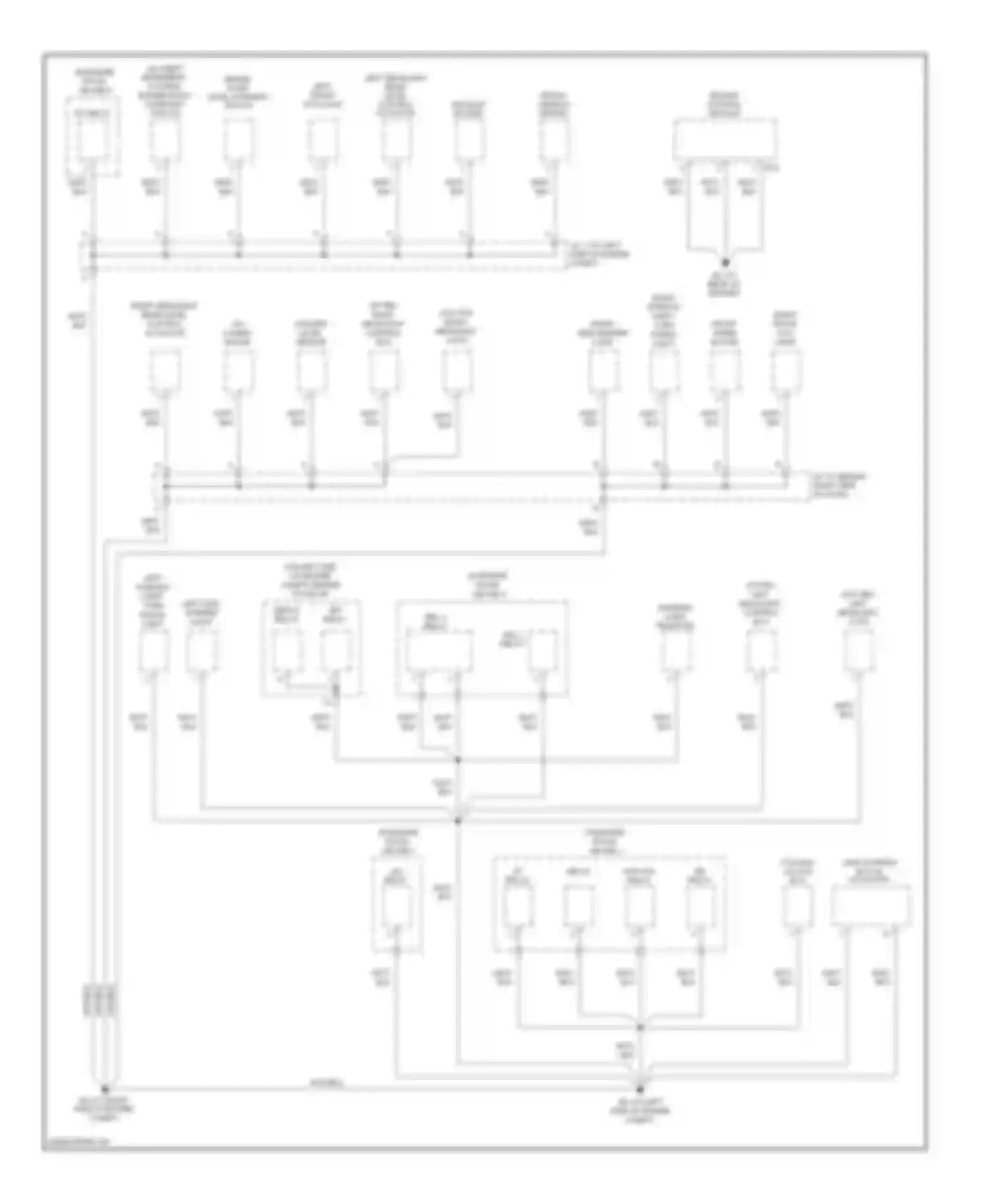 Sienna Toyota II facelift (2005-2010): Ground distribution circuit (1 of 4)