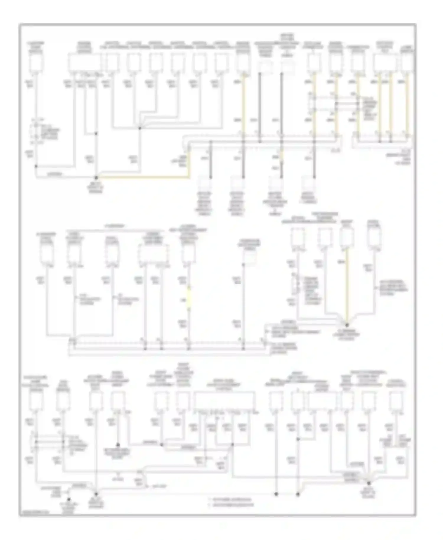 Sienna Toyota II facelift (2005-2010): Ground distribution circuit (2 of 4)