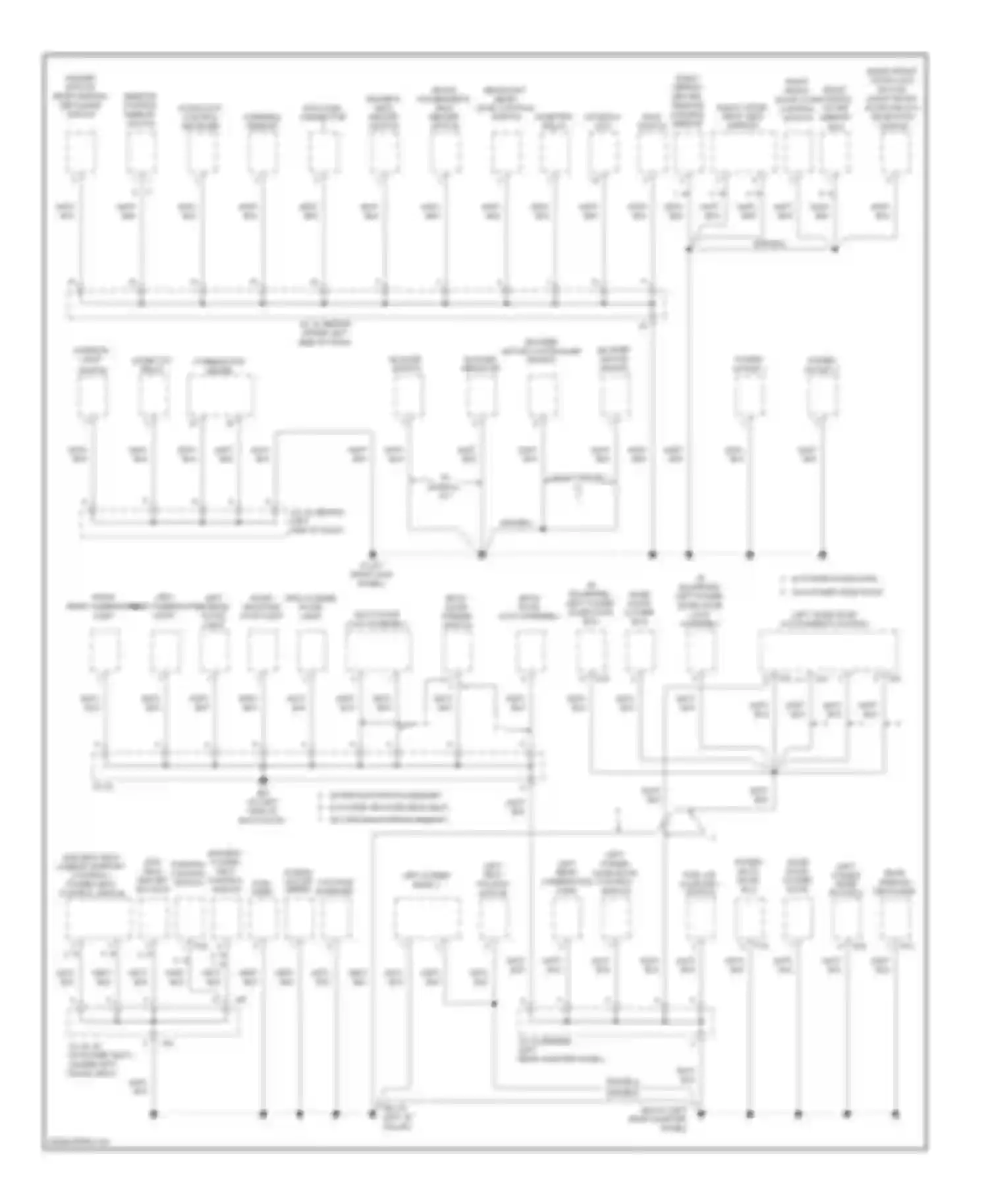 Sienna Toyota II facelift (2005-2010): Ground distribution circuit (4 of 4)