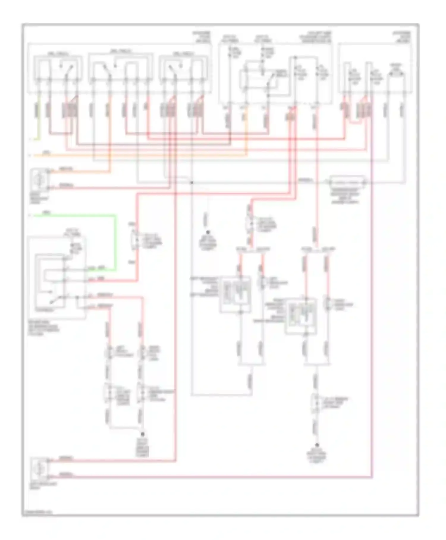 Sienna Toyota II facelift (2005-2010): Headlights circuit, with drl (2 of 2)