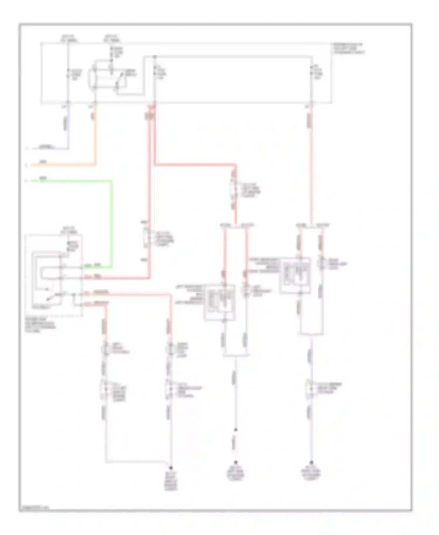 Sienna Toyota II facelift (2005-2010): Headlights circuit, without drl (2 of 2)