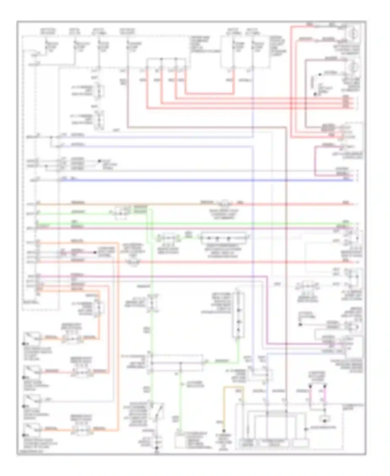 Sienna Toyota II facelift (2005-2010): Courtesy lamps circuit (1 of 2)