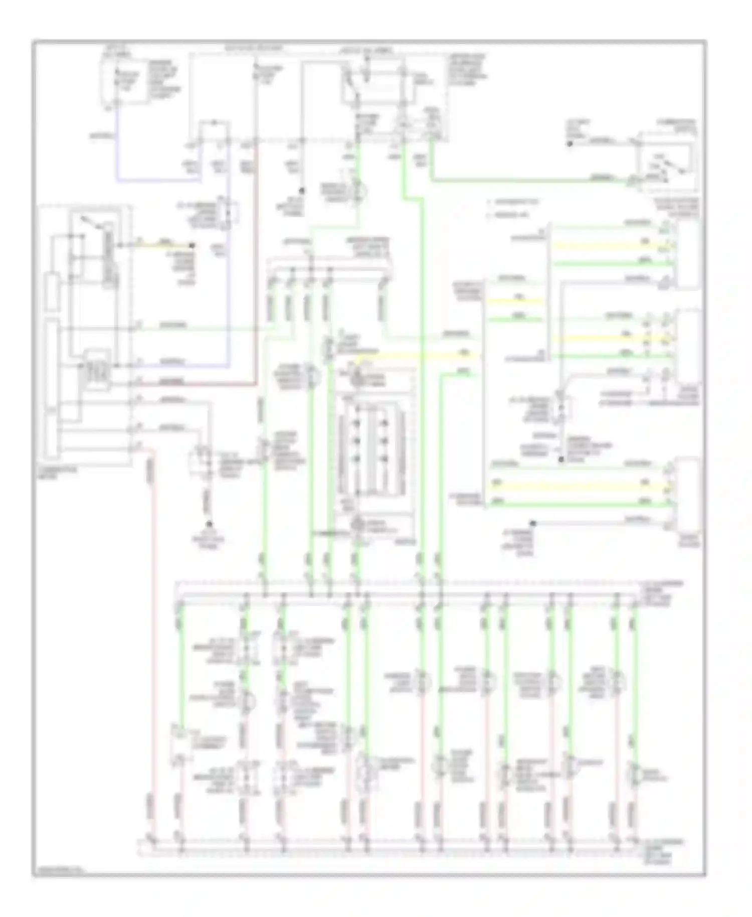 Sienna Toyota II facelift (2005-2010): Instrument illumination circuit