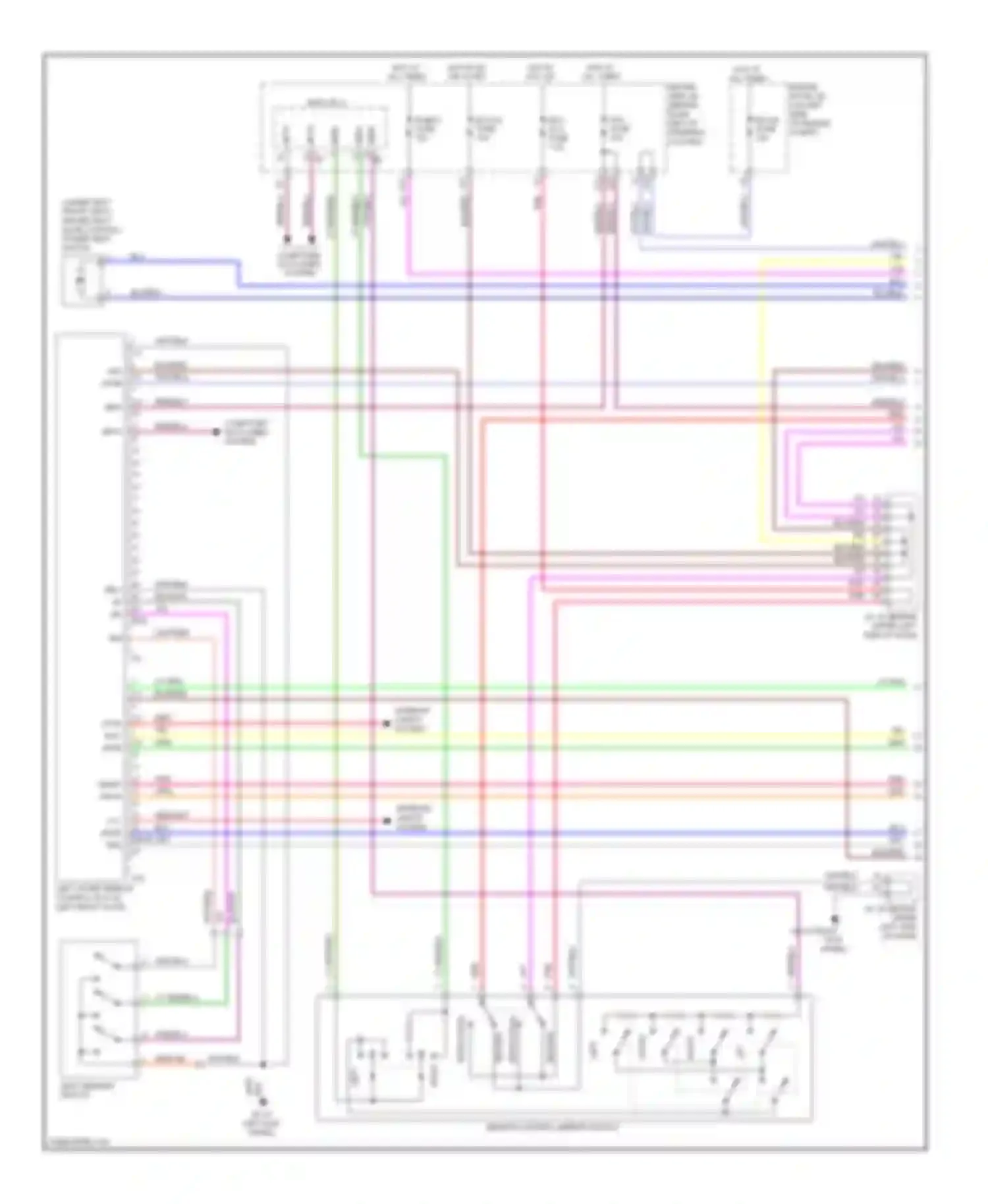 Sienna Toyota II facelift (2005-2010): Memory systems circuit (1 of 2)