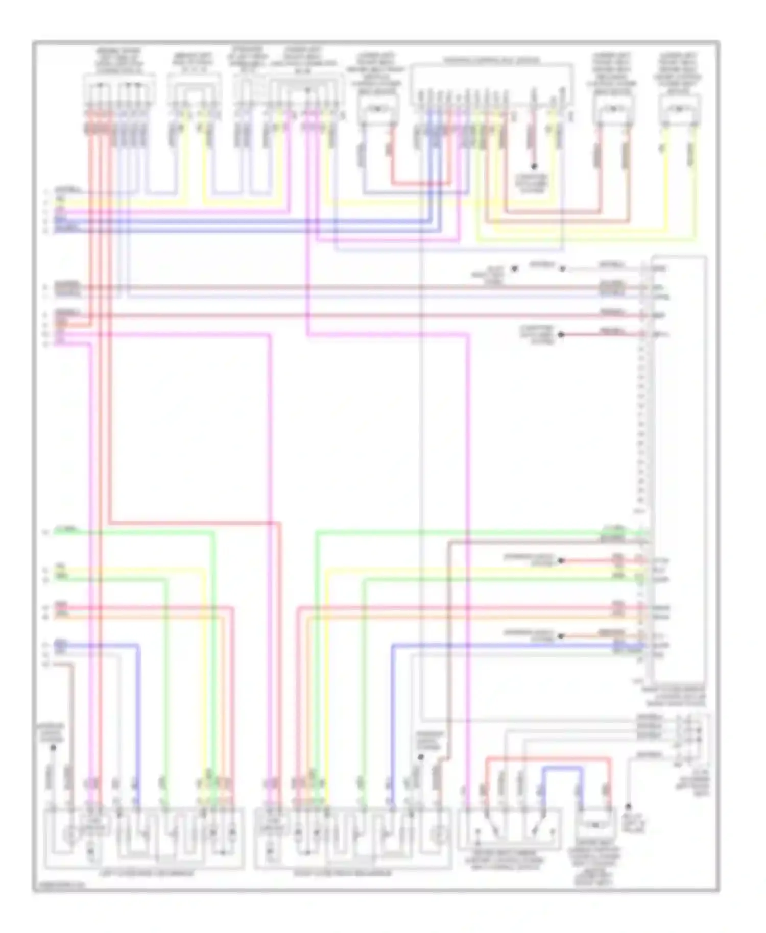 Sienna Toyota II facelift (2005-2010): Memory systems circuit (2 of 2)