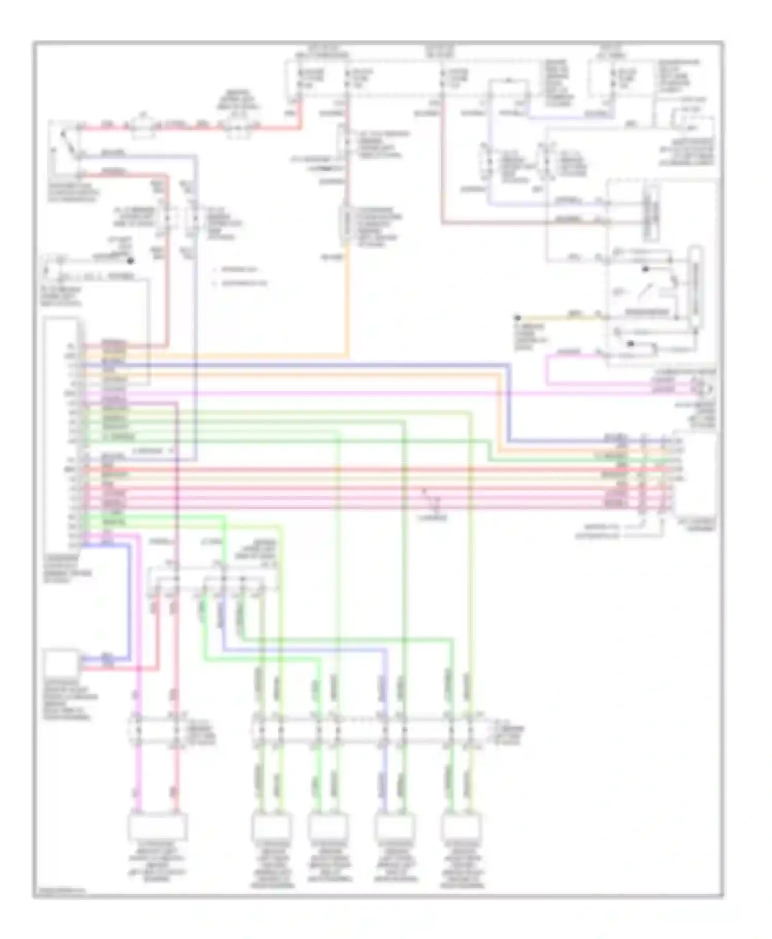 Sienna Toyota II facelift (2005-2010): Parking assistant circuit