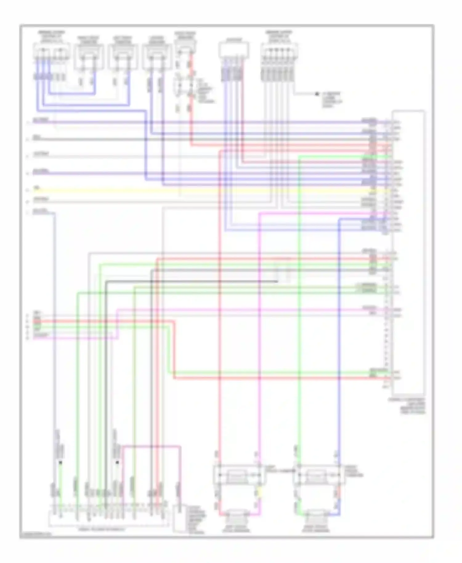 Sienna Toyota II facelift (2005-2010): 10-speaker system circuit, with navigation (3 of 3)