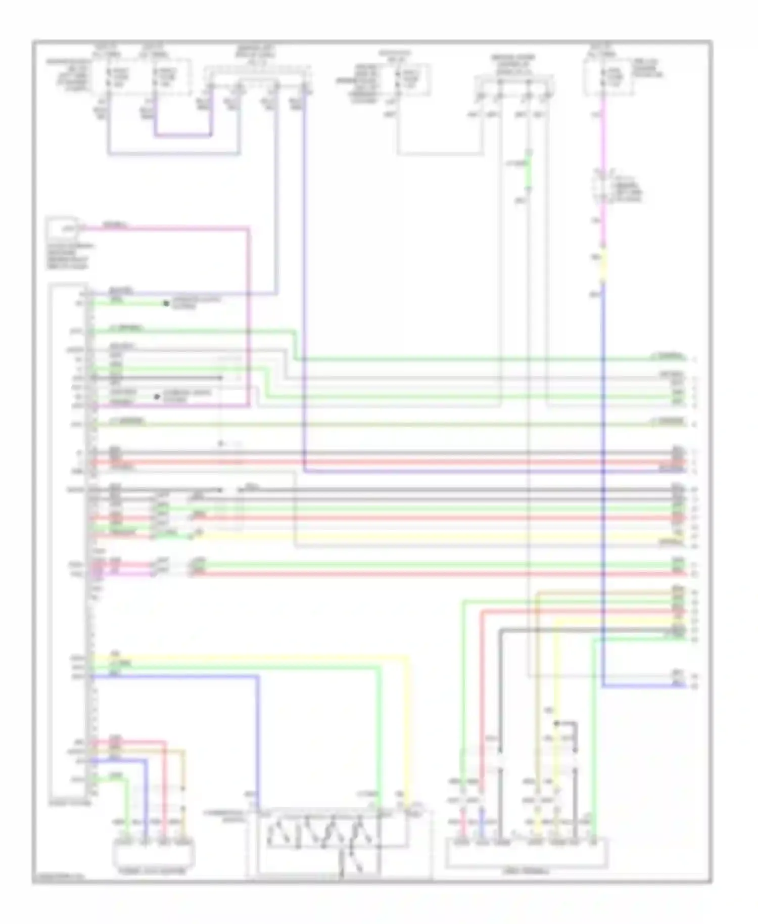 Sienna Toyota II facelift (2005-2010): 10-speaker system circuit, without navigation (1 of 2)
