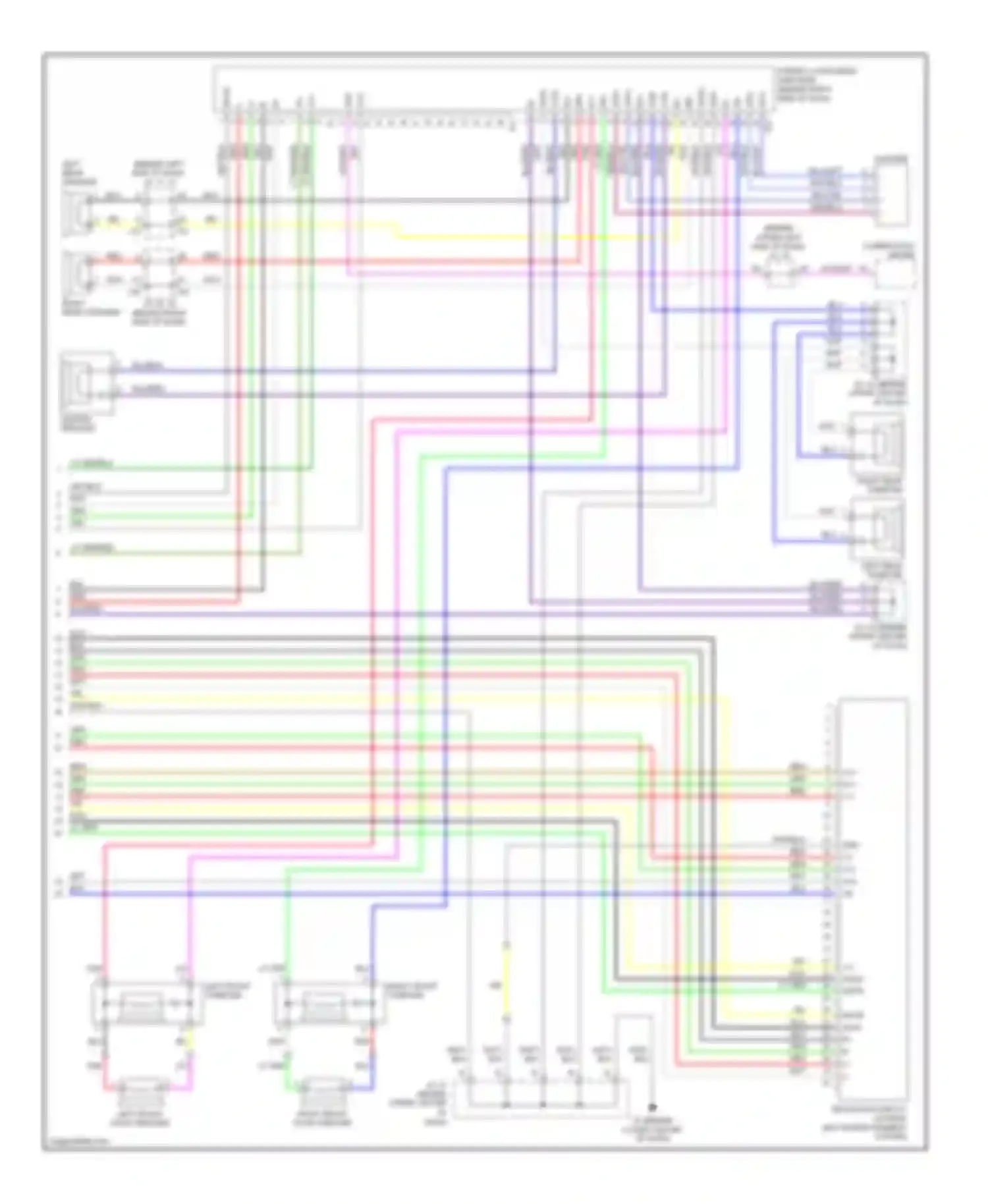 Sienna Toyota II facelift (2005-2010): 10-speaker system circuit, without navigation (2 of 2)