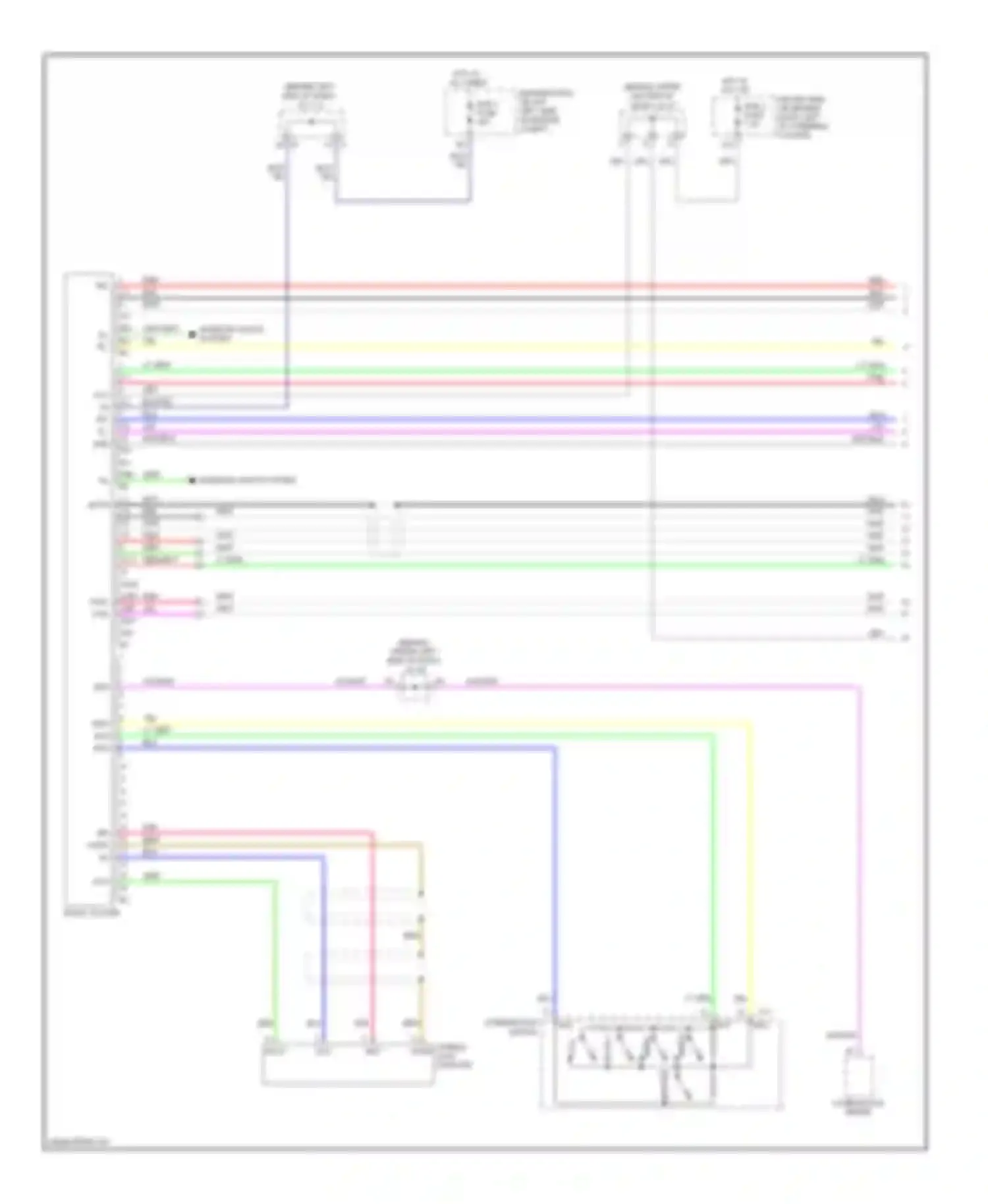 Sienna Toyota II facelift (2005-2010): 6-speaker system circuit, with rear seat entertainment (1 of 2)