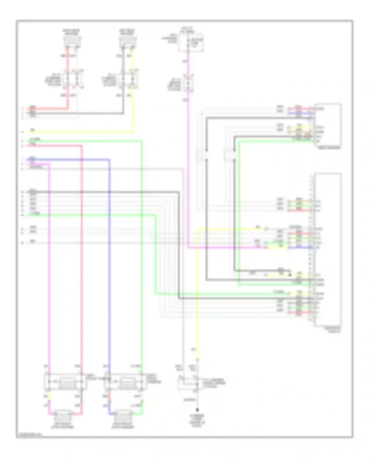 Sienna Toyota II facelift (2005-2010): 6-speaker system circuit, with rear seat entertainment (2 of 2)