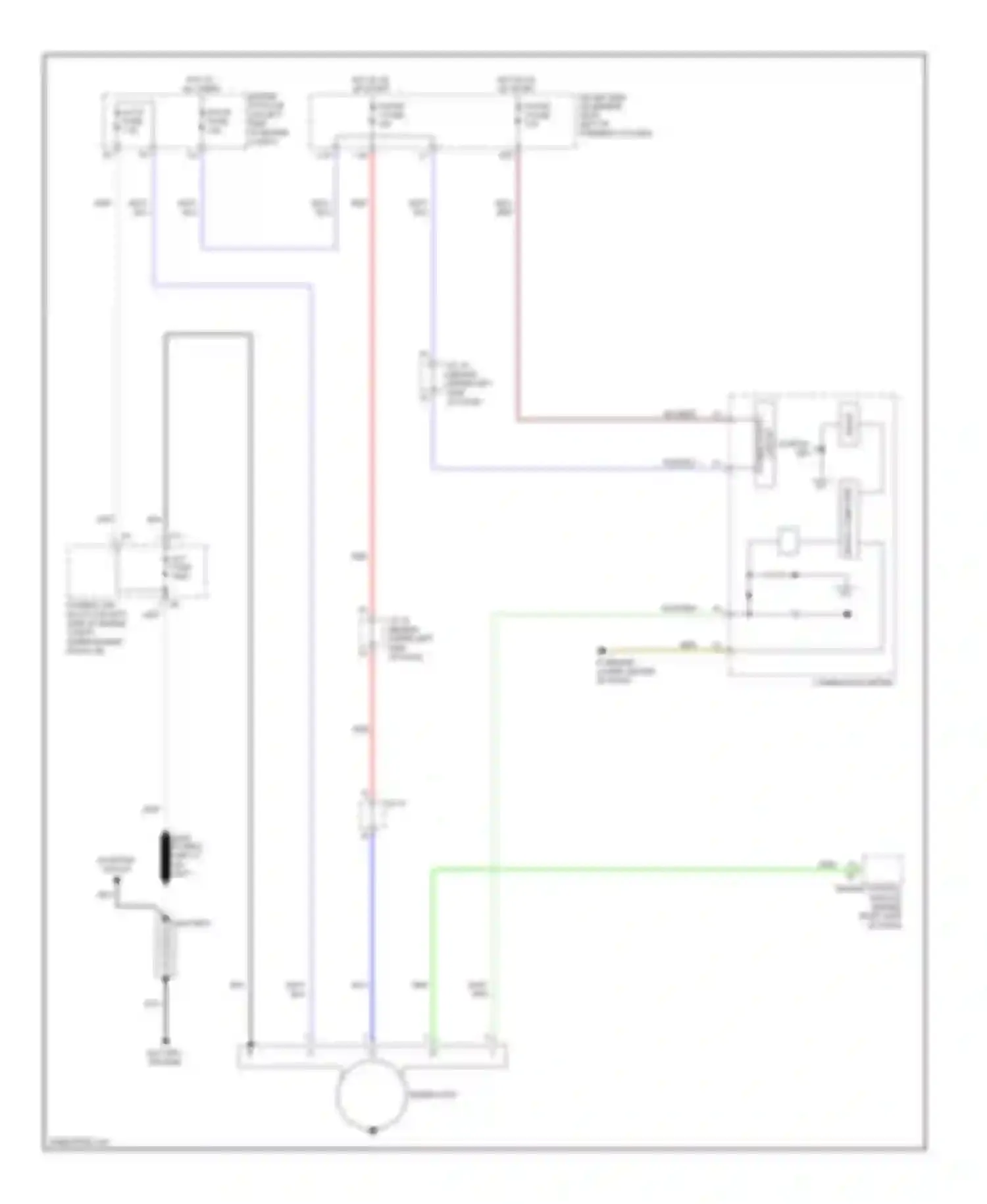 Sienna Toyota II facelift (2005-2010): Charging circuit