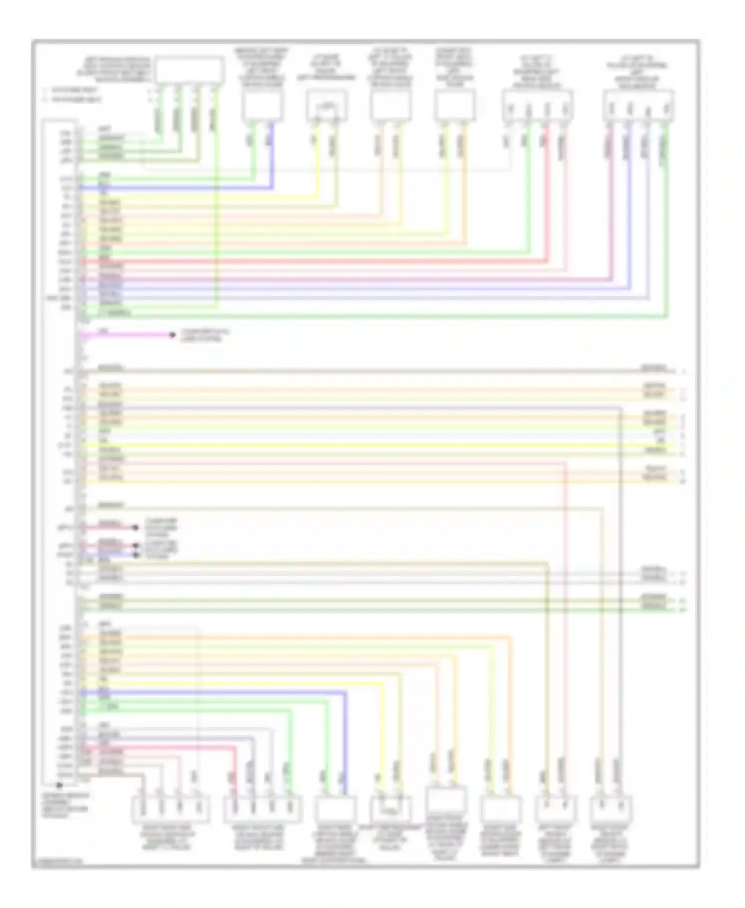 Sienna Toyota II facelift (2005-2010): Supplemental restraints circuit (1 of 2)