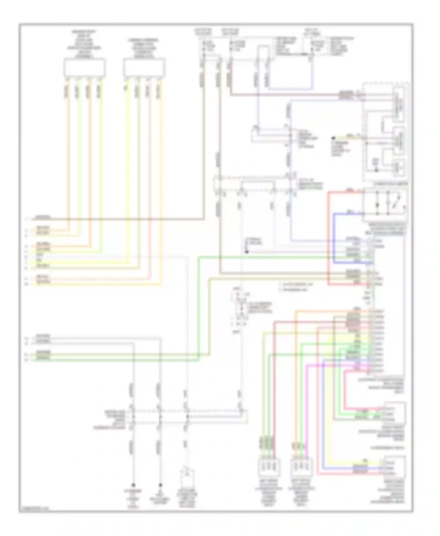 Sienna Toyota II facelift (2005-2010): Supplemental restraints circuit (2 of 2)