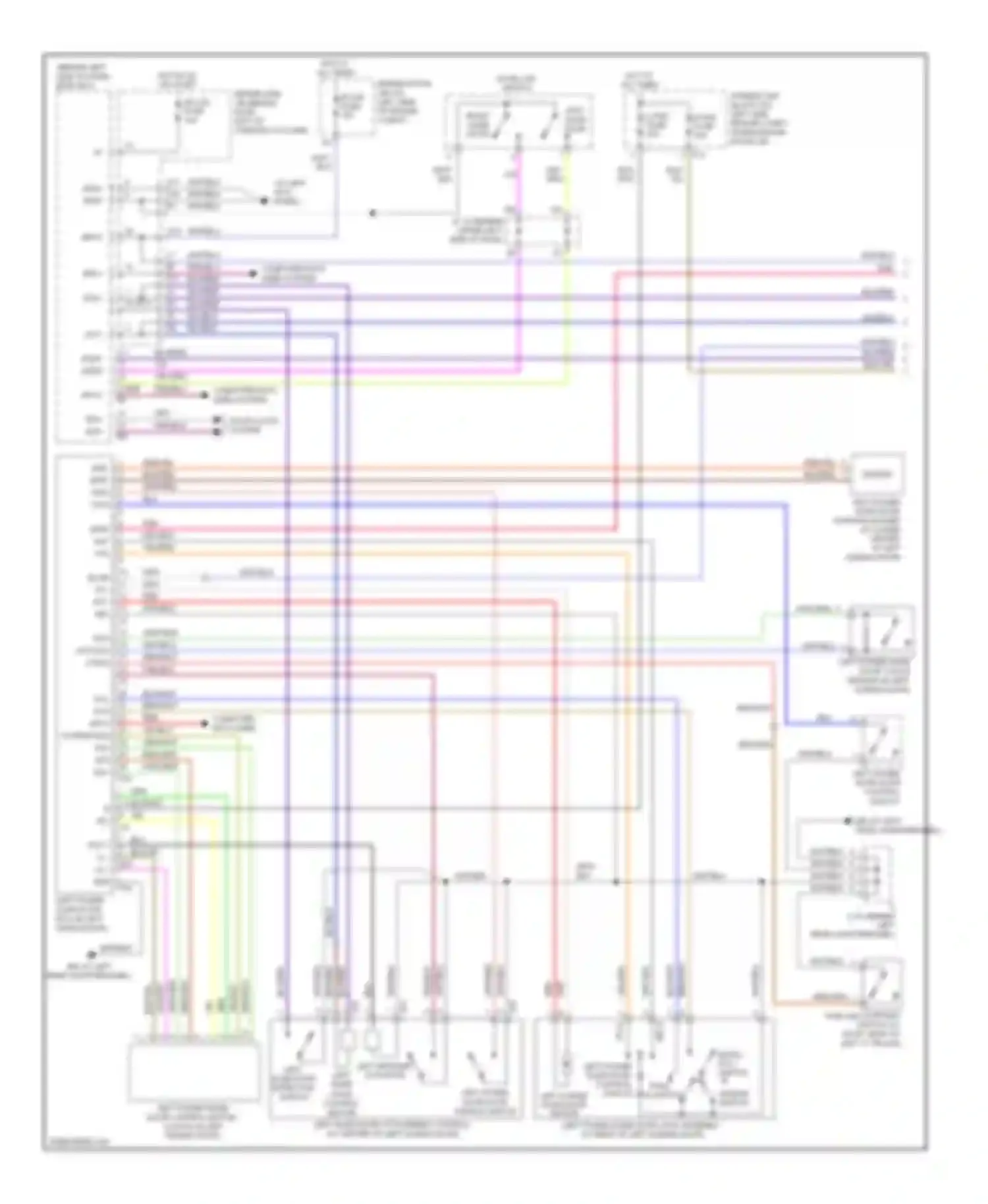 Sienna Toyota II facelift (2005-2010): Power sliding door circuit (1 of 2)