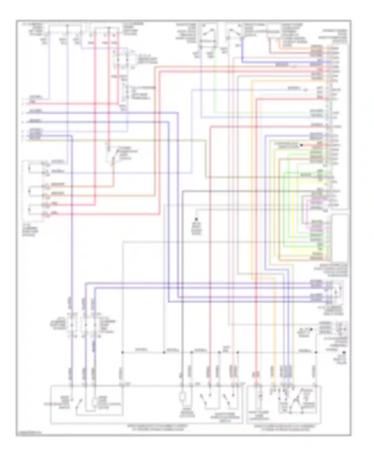 Sienna Toyota II facelift (2005-2010): Power sliding door circuit (2 of 2)