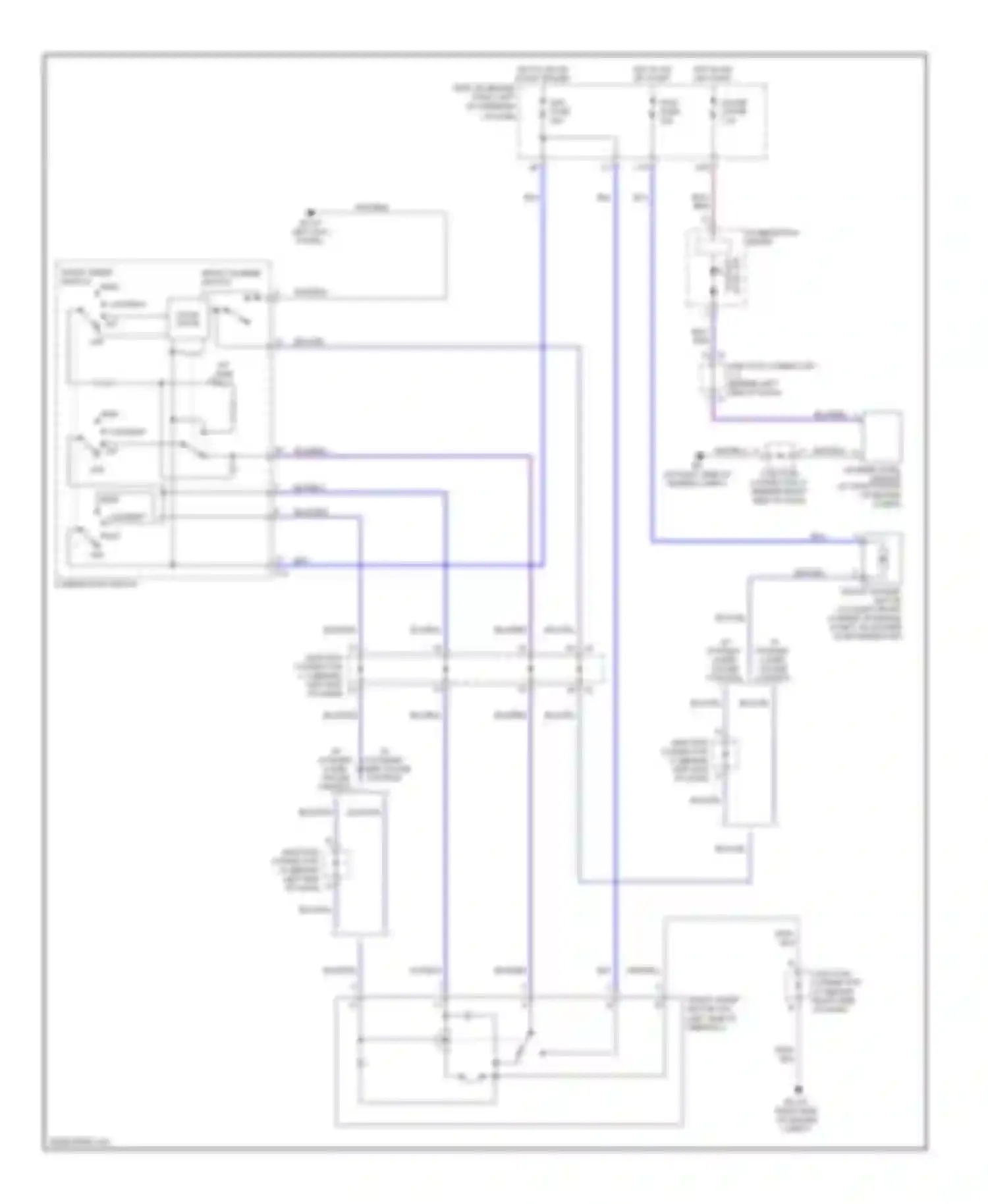 Sienna Toyota II facelift (2005-2010): Front wiper/washer circuit