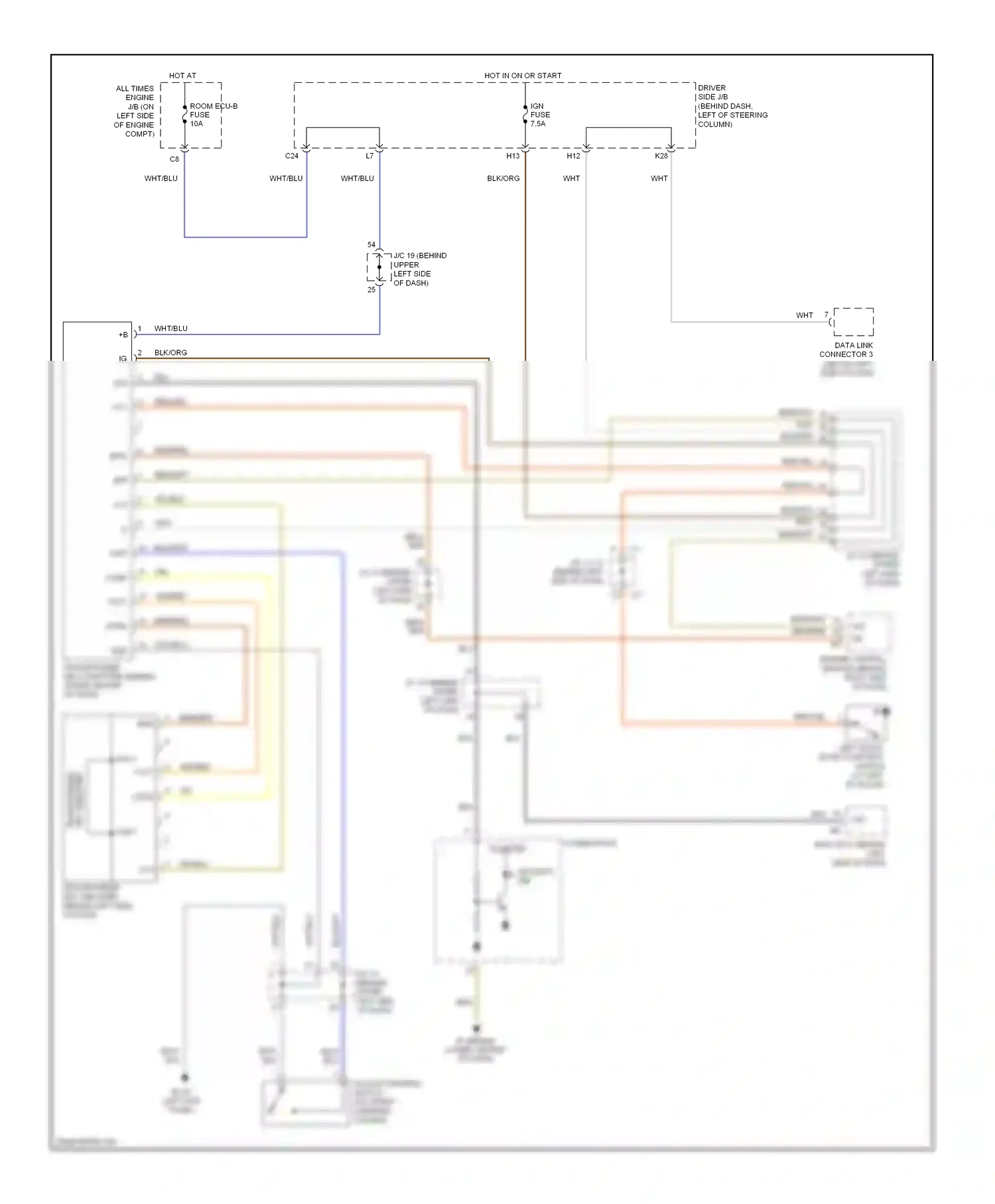 Toyota Sienna II facelift (2005-2010) code wiring diagram  (1 of 1)
