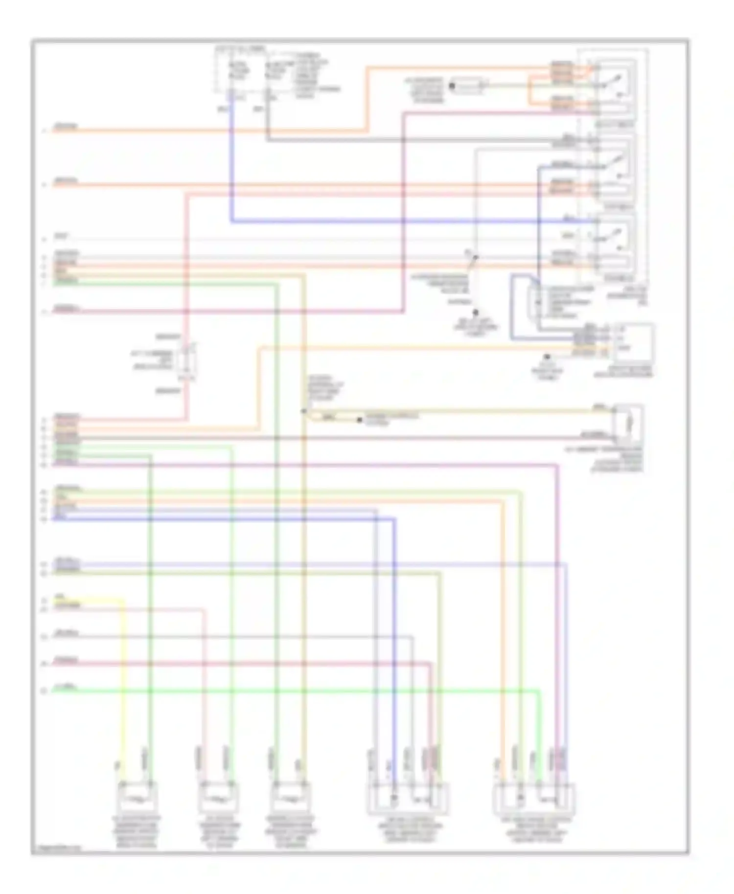 Sienna Toyota II (2003-2005): Automatic a/c circuit, front (2 of 2)