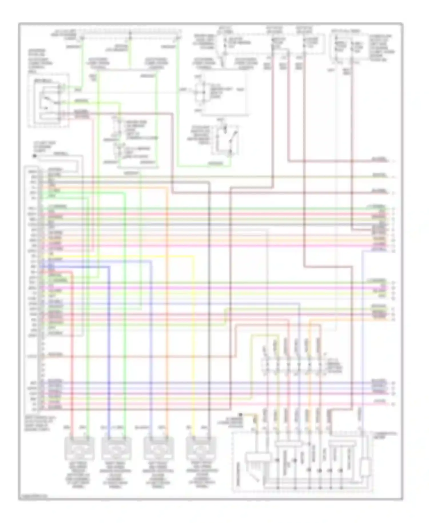 Sienna Toyota II (2003-2005): Anti-lock brakes circuit, with vsc (1 of 2)