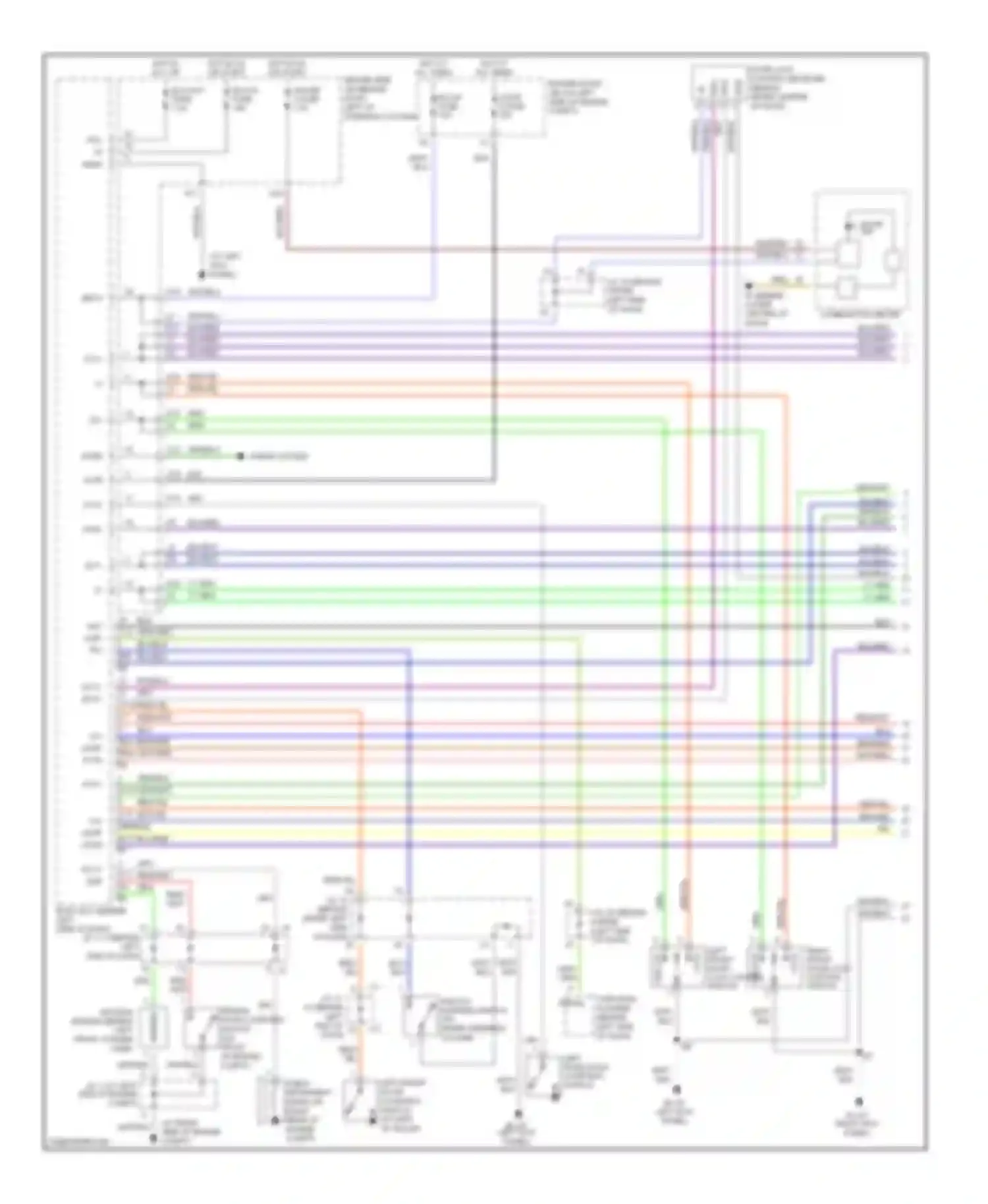 Sienna Toyota II (2003-2005): Forced entry circuit (1 of 2)