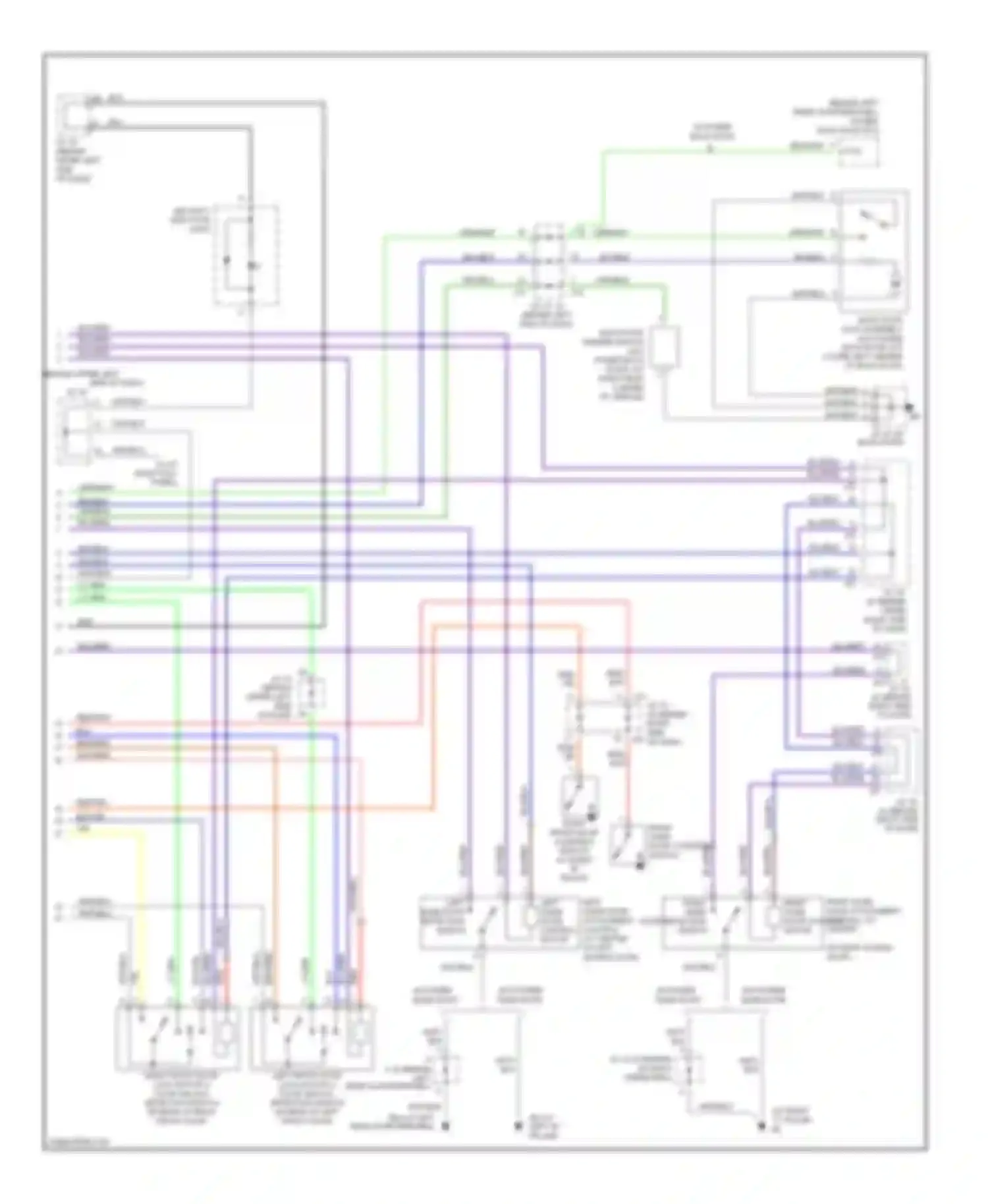 Sienna Toyota II (2003-2005): Forced entry circuit (2 of 2)