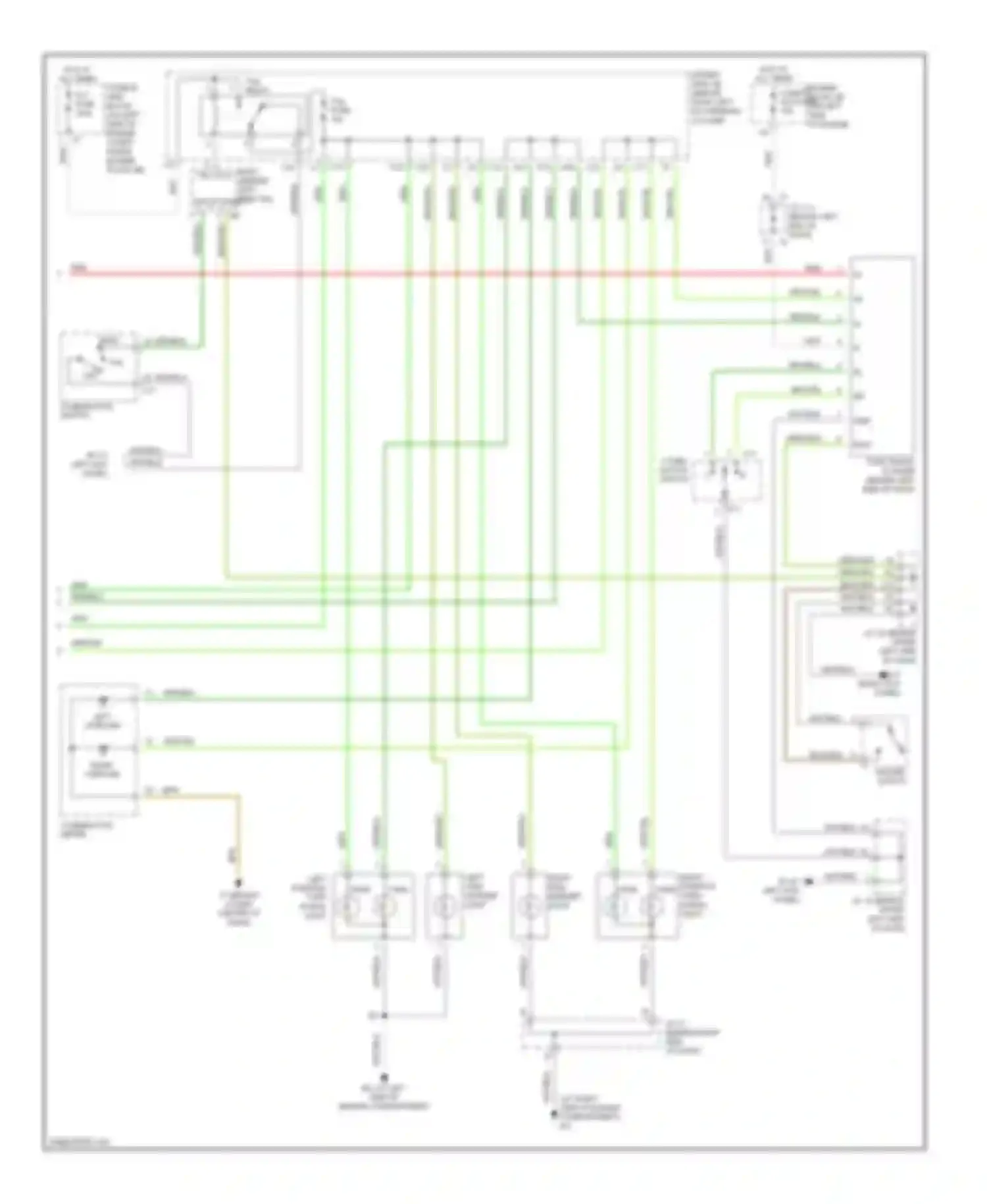 Sienna Toyota II (2003-2005): Exterior lamps circuit (2 of 2)