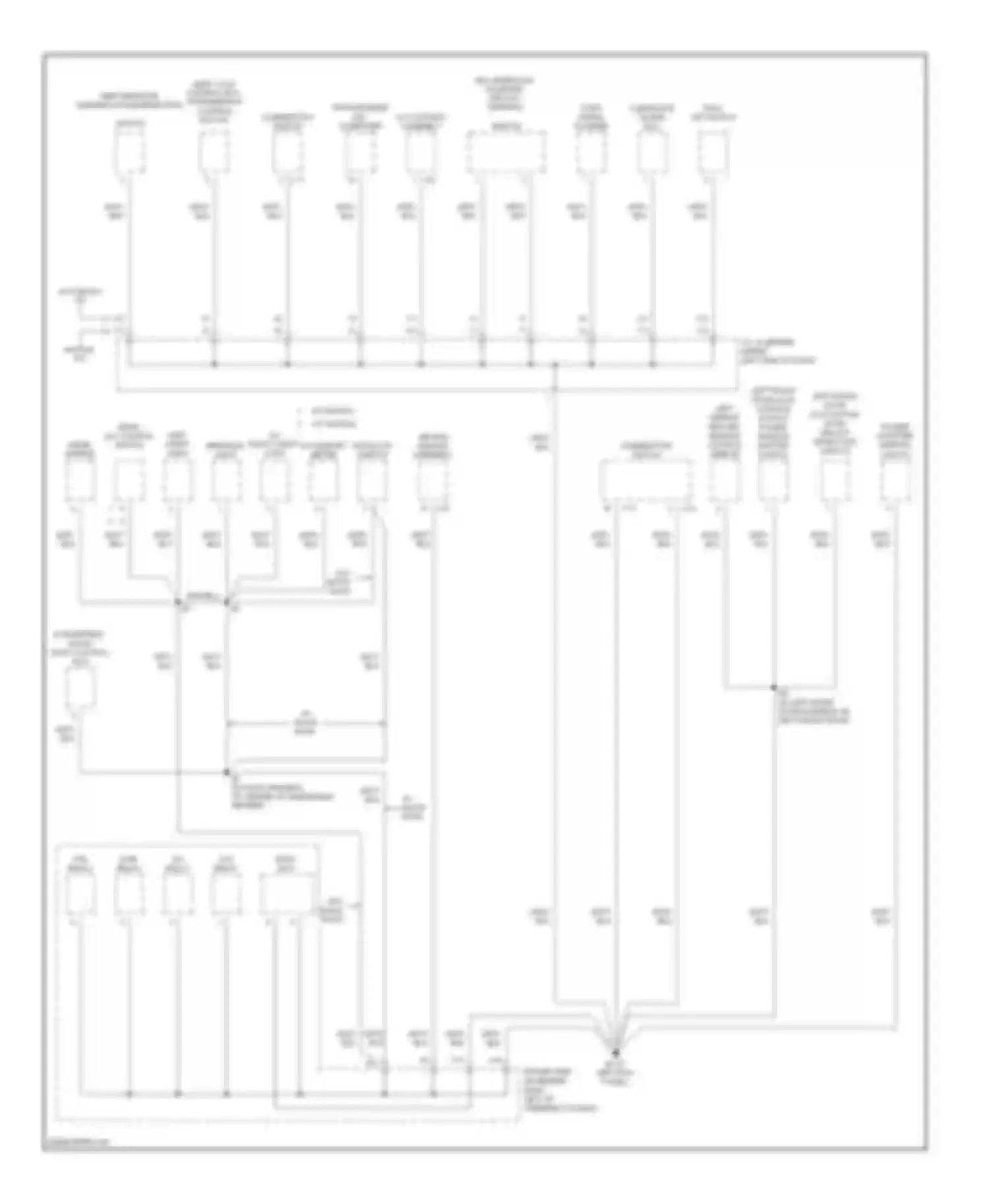 Sienna Toyota II (2003-2005): Ground distribution circuit (3 of 4)