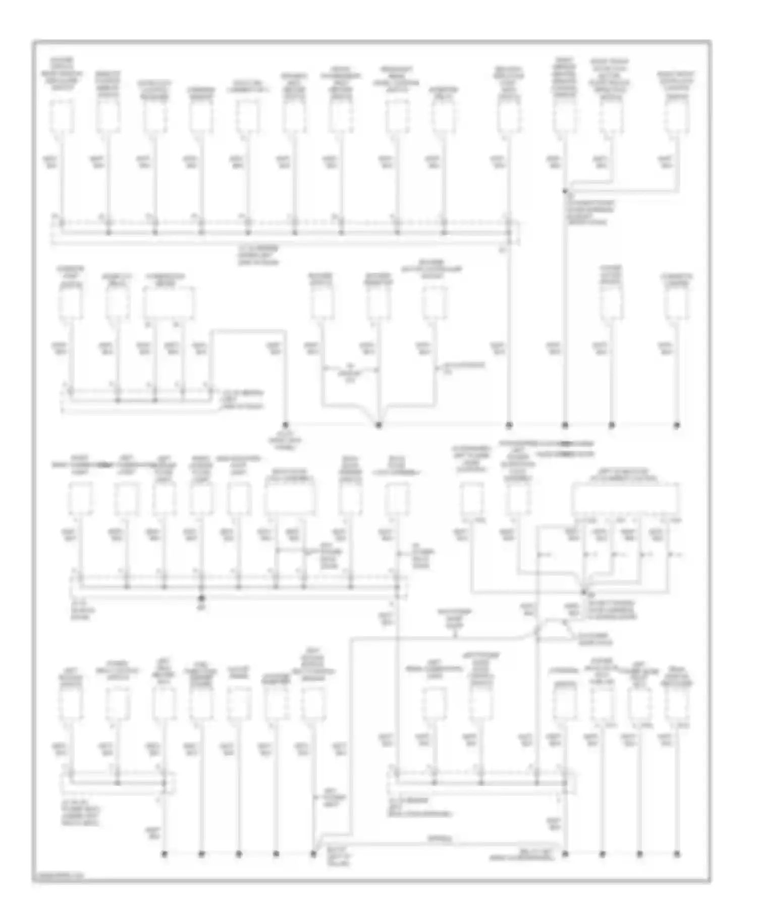 Sienna Toyota II (2003-2005): Ground distribution circuit (4 of 4)