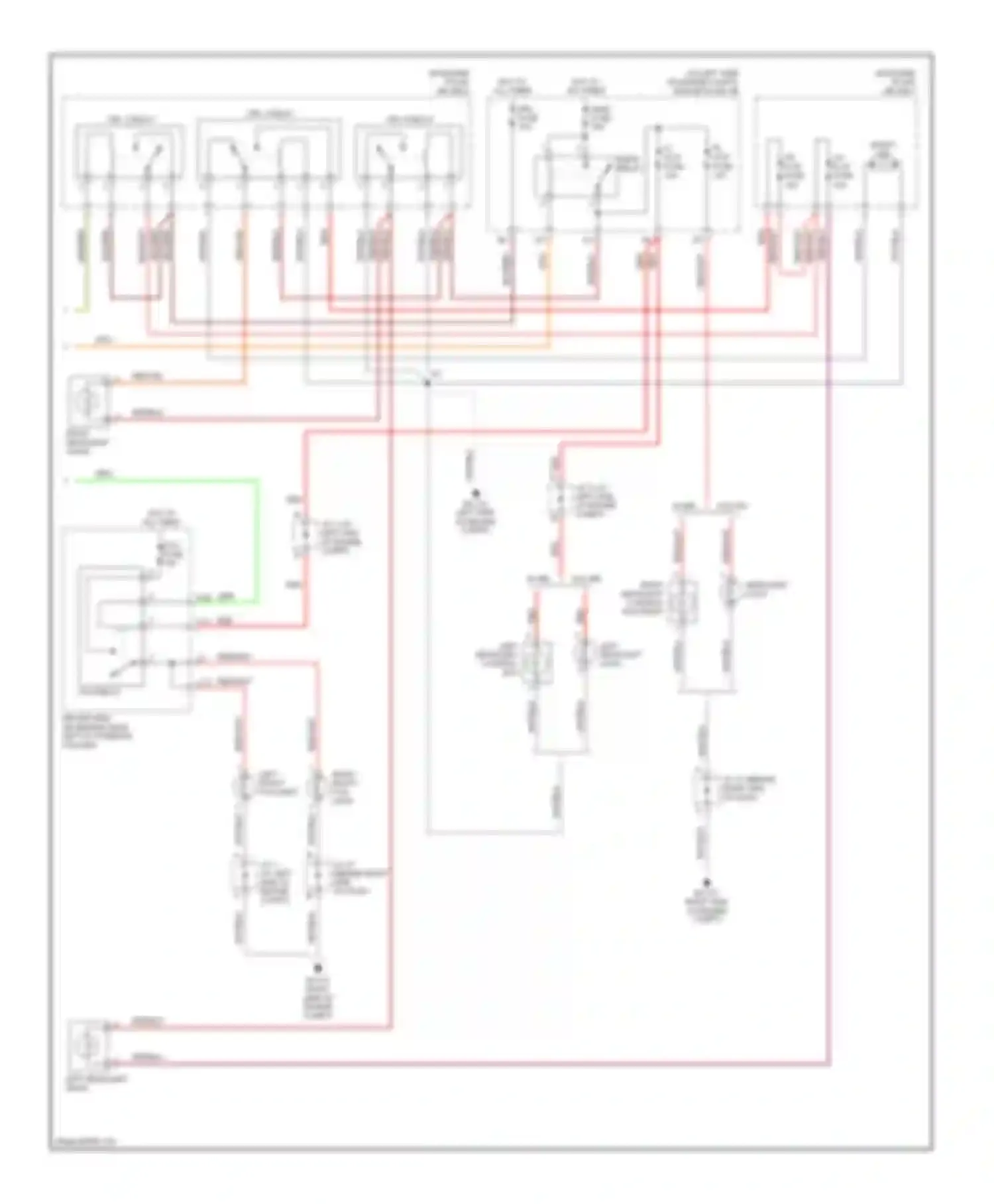 Sienna Toyota II (2003-2005): Headlights circuit, with drl (2 of 2)
