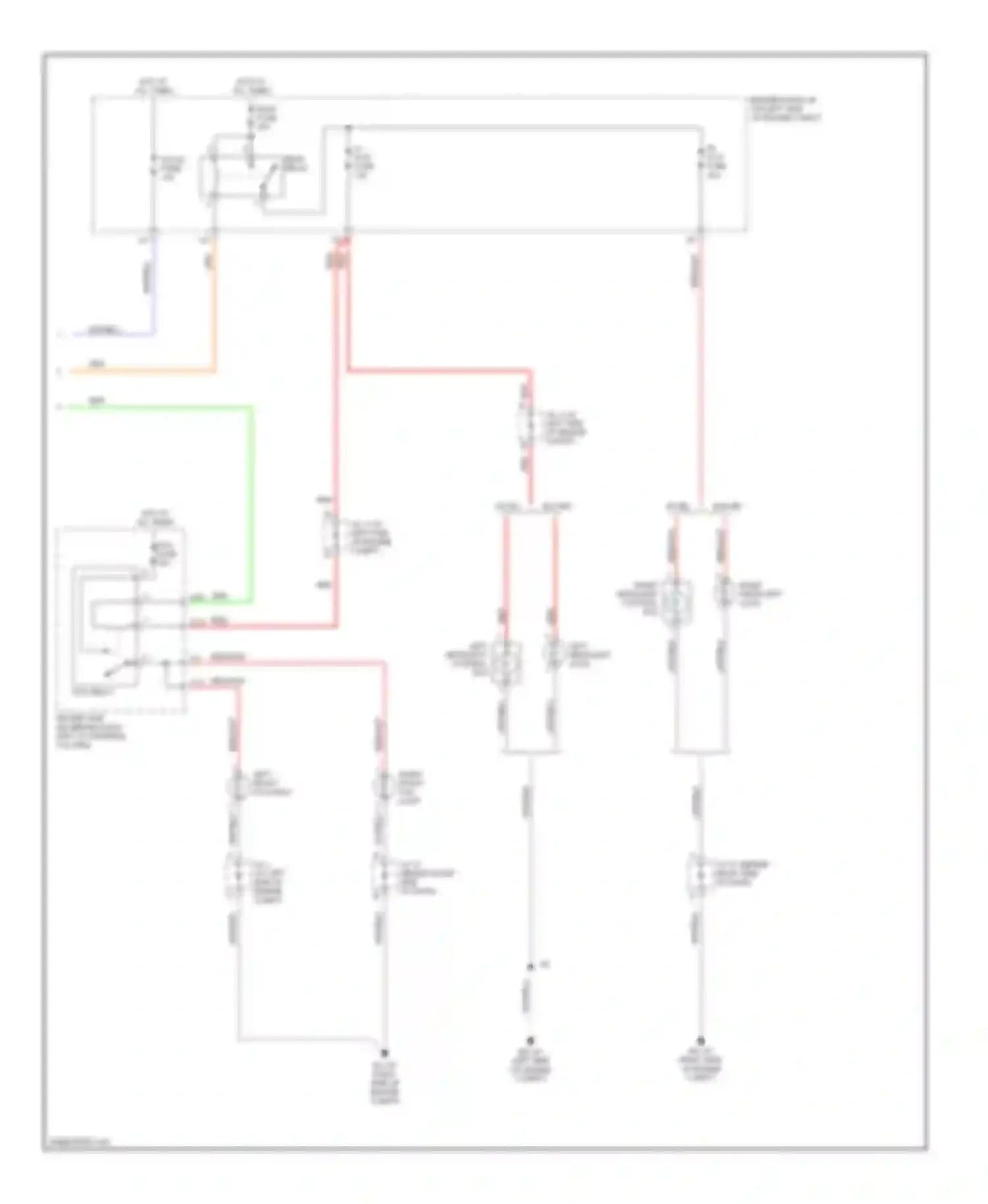 Sienna Toyota II (2003-2005): Headlights circuit, without drl (2 of 2)