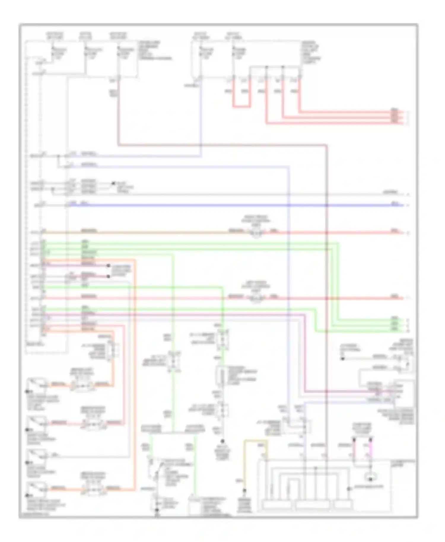 Sienna Toyota II (2003-2005): Courtesy lamps circuit (1 of 2)