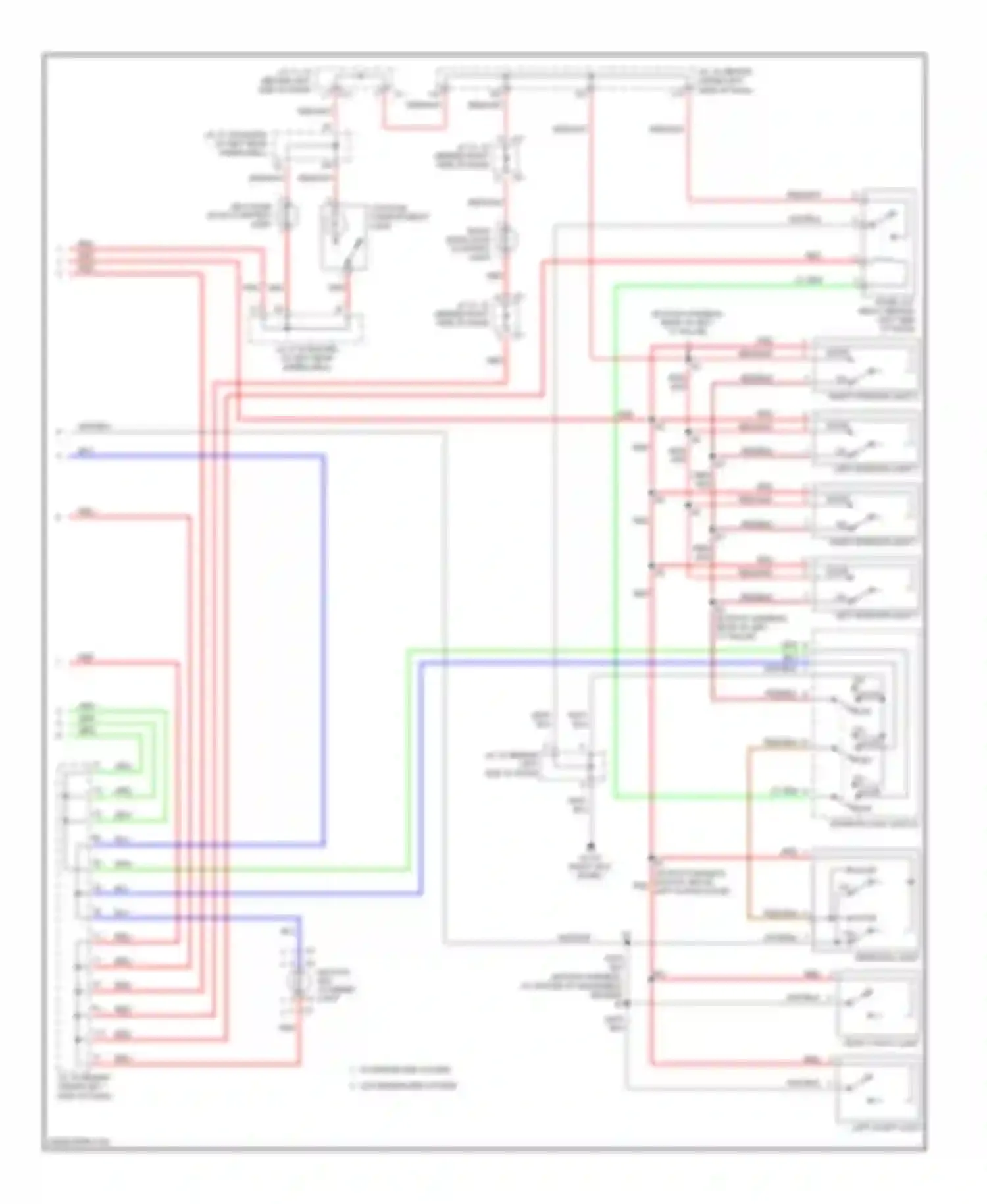 Sienna Toyota II (2003-2005): Courtesy lamps circuit (2 of 2)