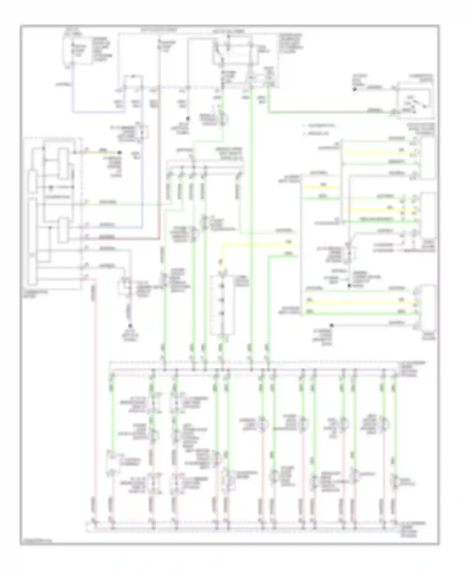 Sienna Toyota II (2003-2005): Instrument illumination circuit
